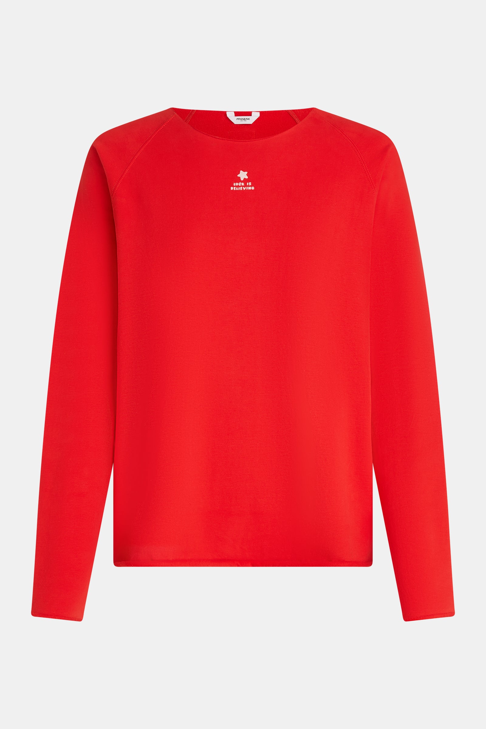 SWEATER PRINT (W25F1704) TOMATO - ECRU