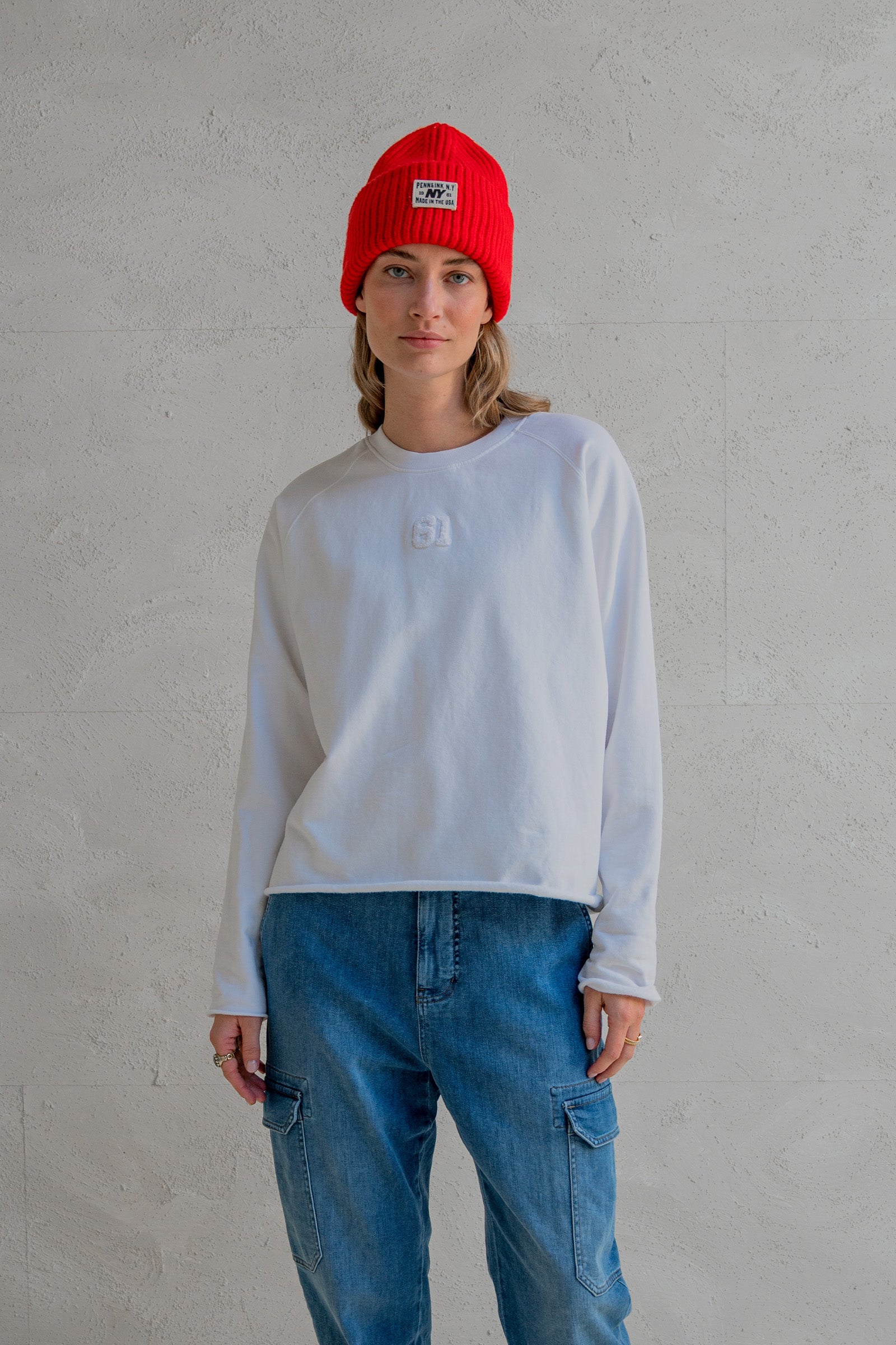 SWEATER PRINT (W25F1705) WHITE