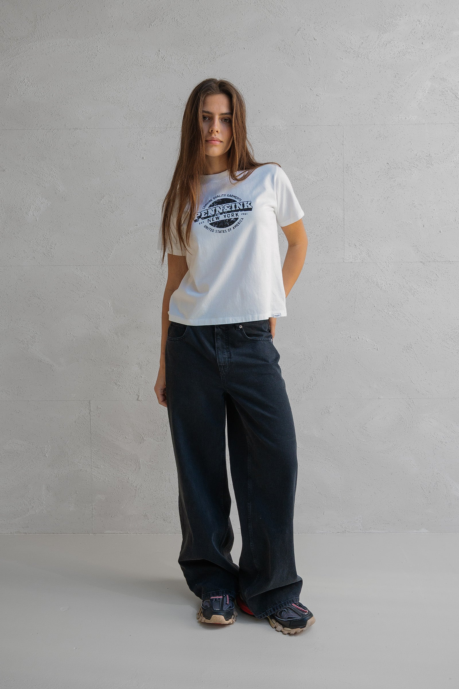 TROUSERS (W25Z780) BLACK JEANS