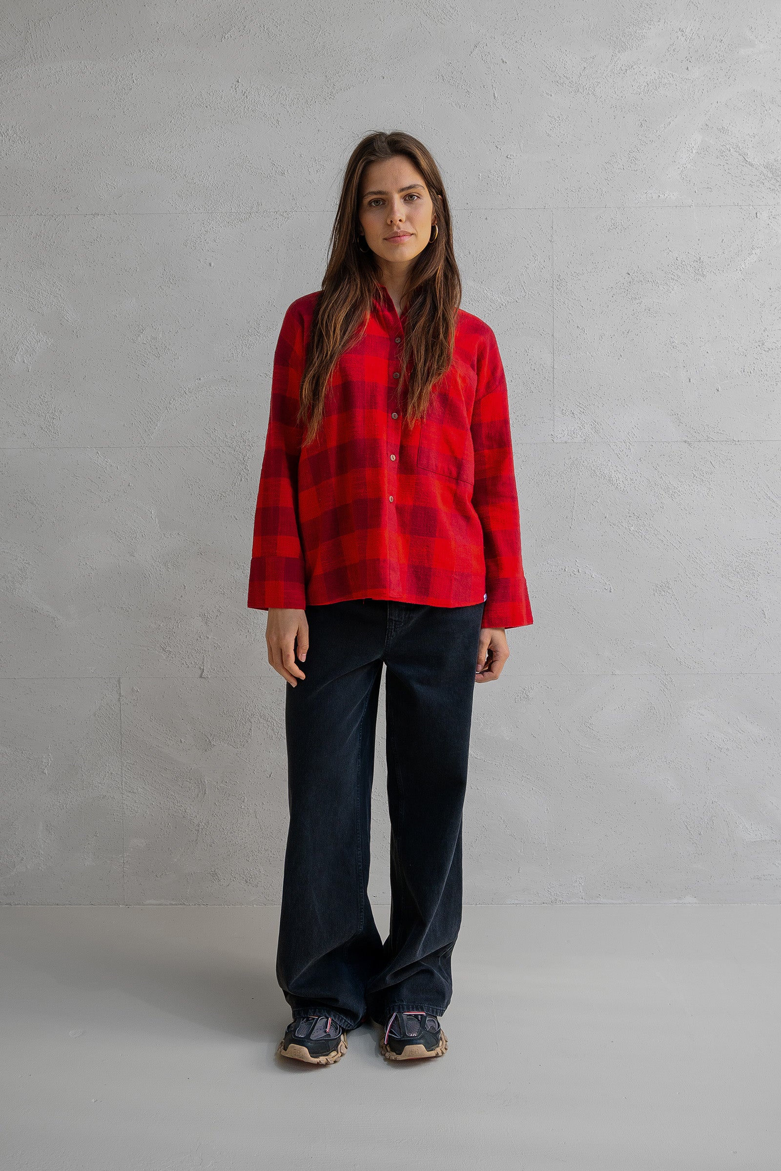 BLOUSE (W25F1734) TOMATO