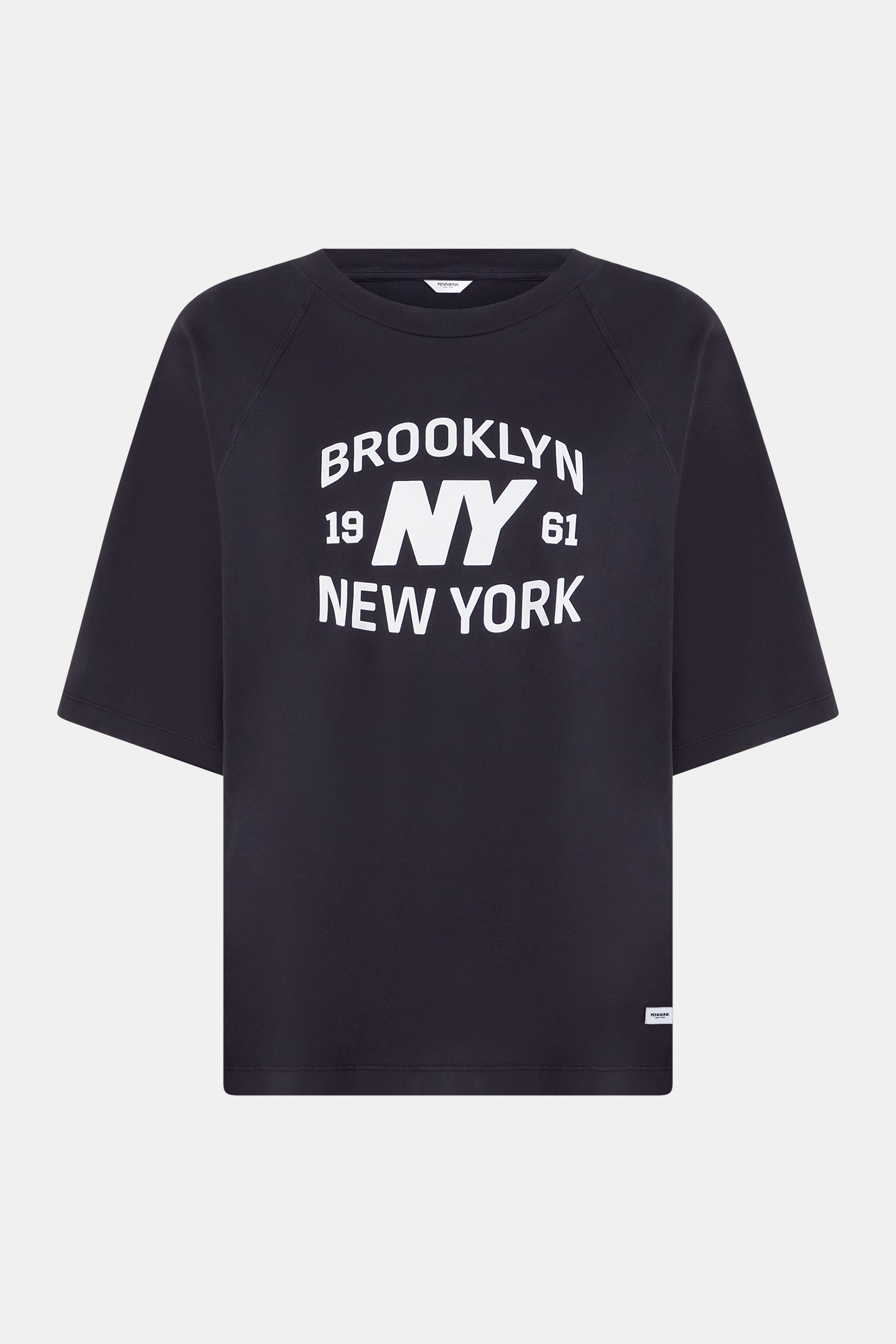 T-SHIRT PRINT (W25F1746) NAVY - WHITE