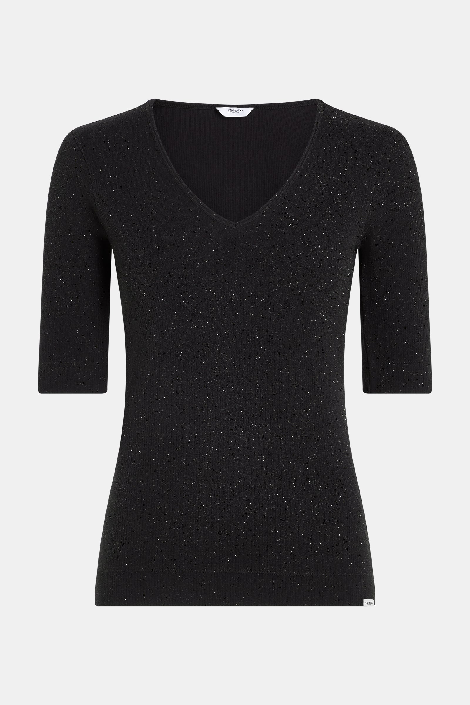 T-SHIRT GLITTER (W25F1751LTD) BLACK