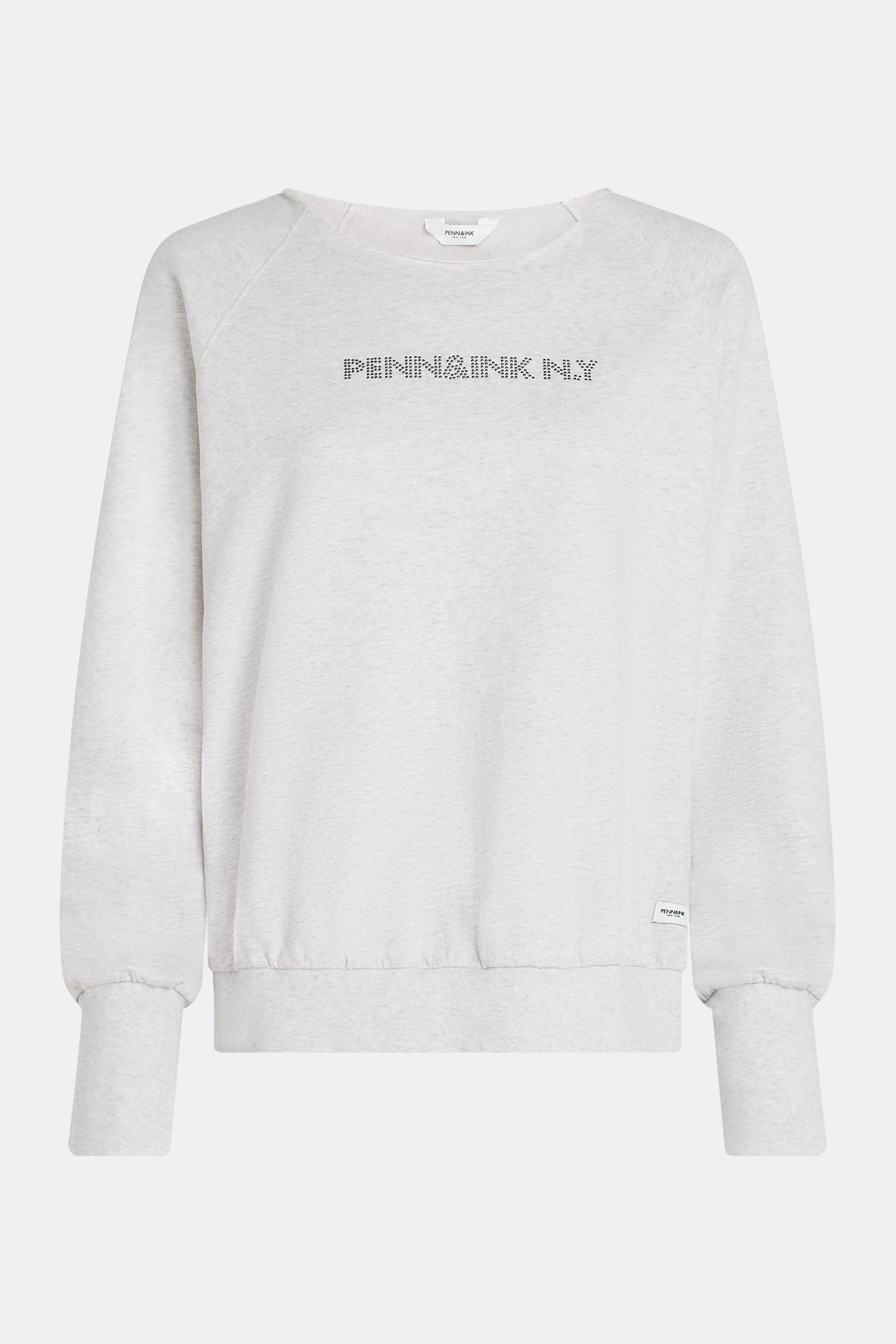 SWEATER MELANGE PRINT (W25F1753LTD-M) GREY MELANGE