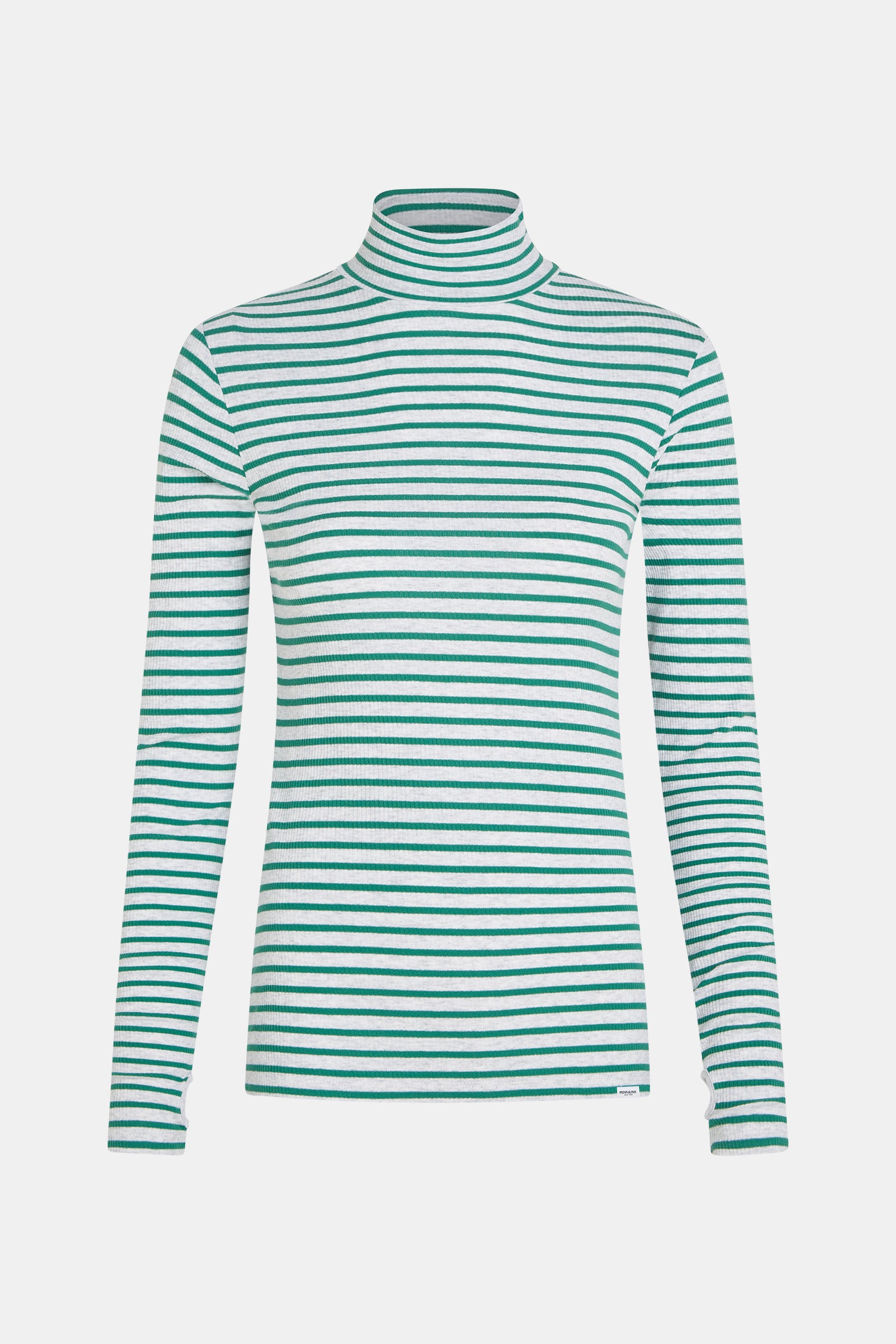 LONGSLEEVE MELANGE STRIPE (W25F1761LTD-M) GREY MELANGE - GREEN