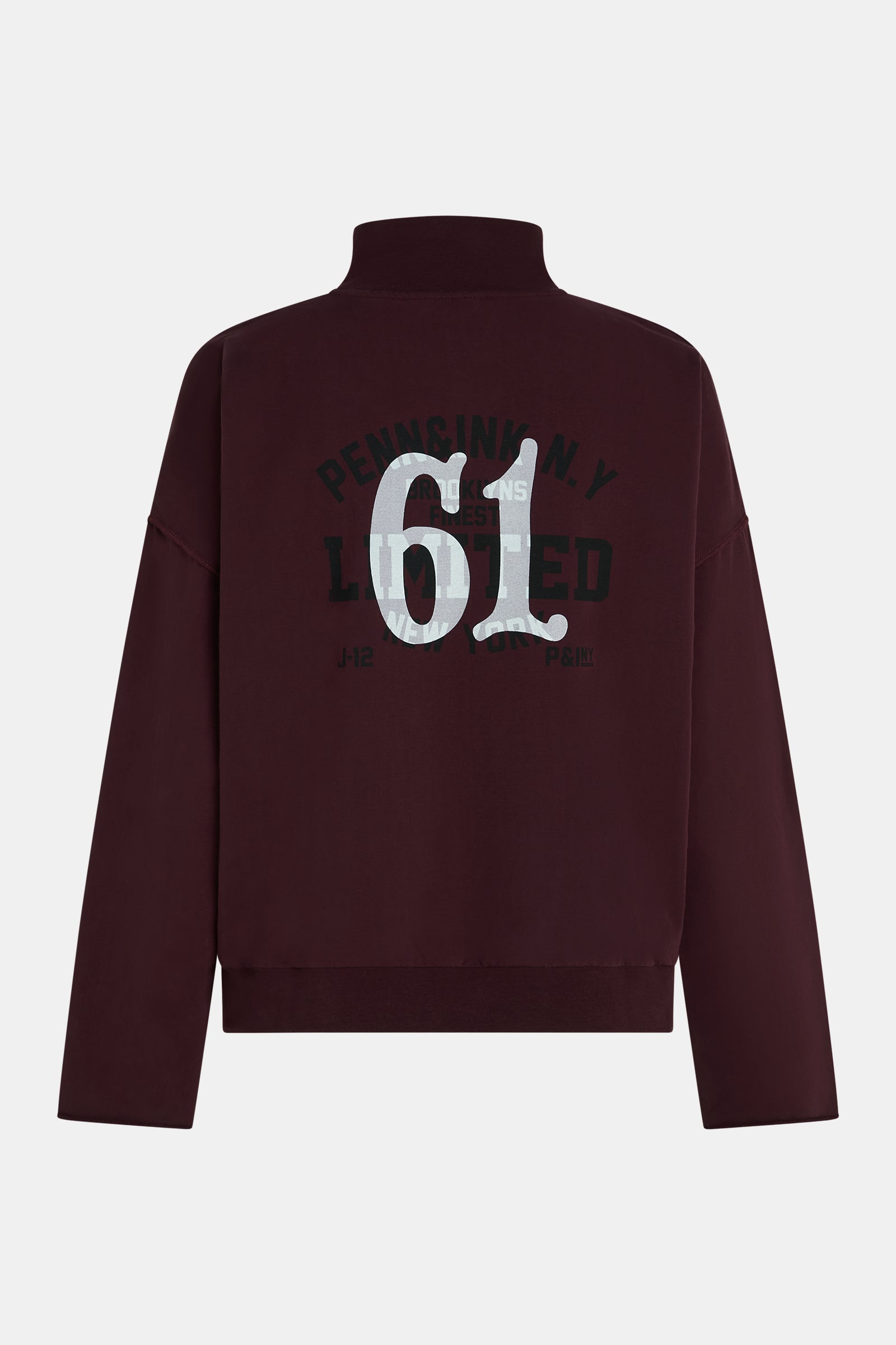 SWEATER PRINT (W25F1764LTD) AUBERGINE - BLACK