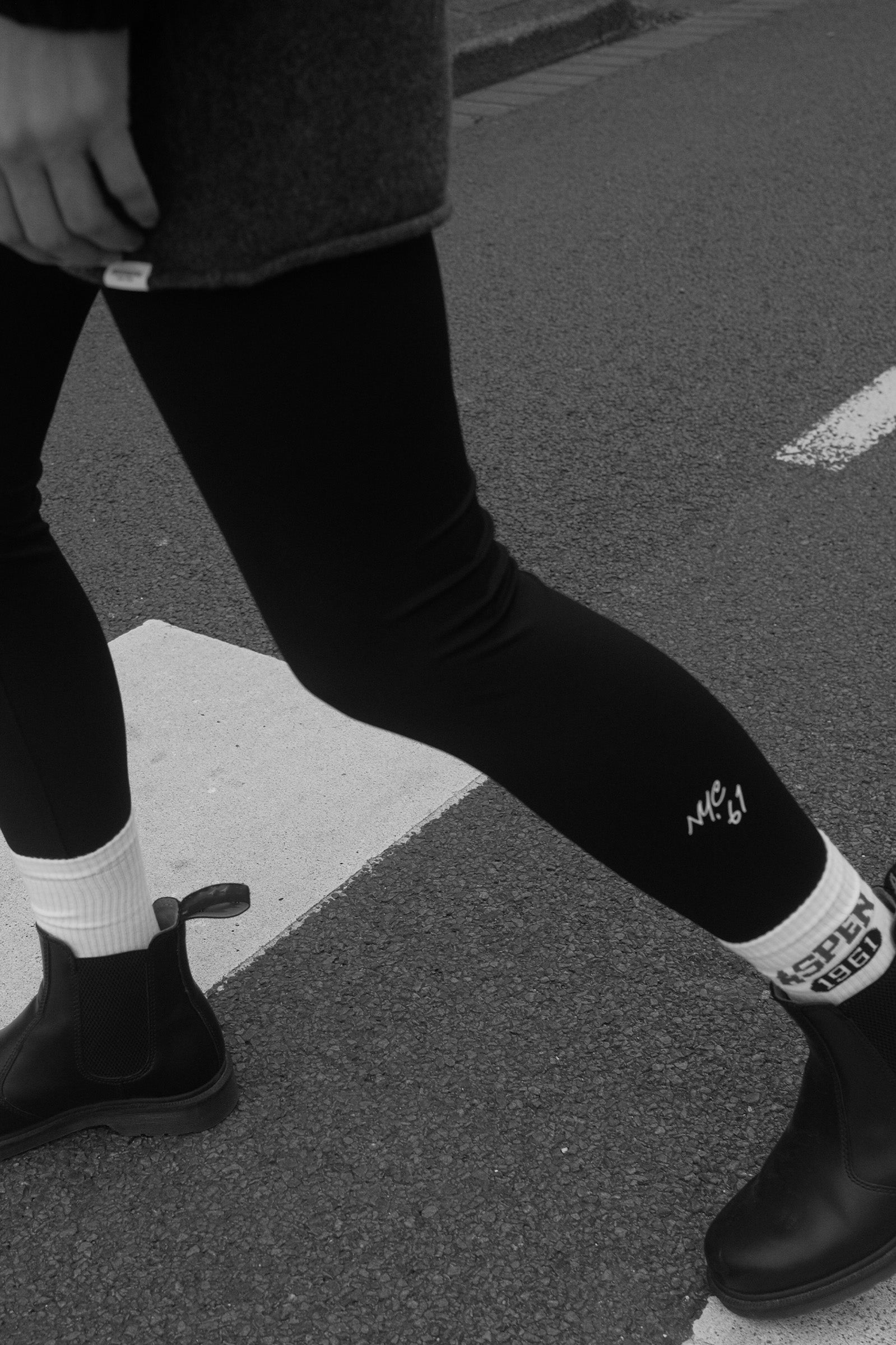 LEGGINGS PRINT (W25F1771LTD) BLACK - ECRU