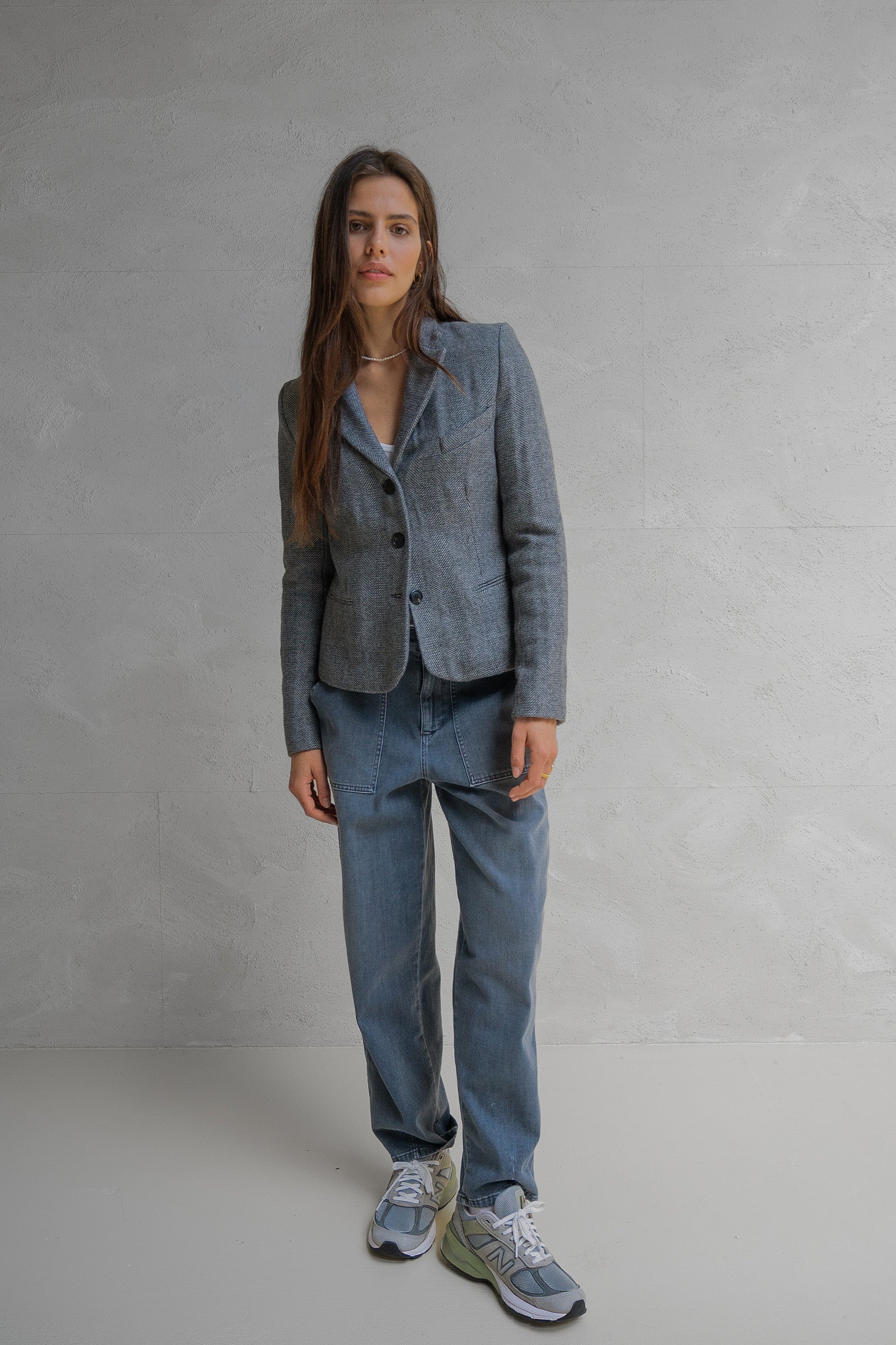 BLAZER (W25N1629) GREY MELANGE