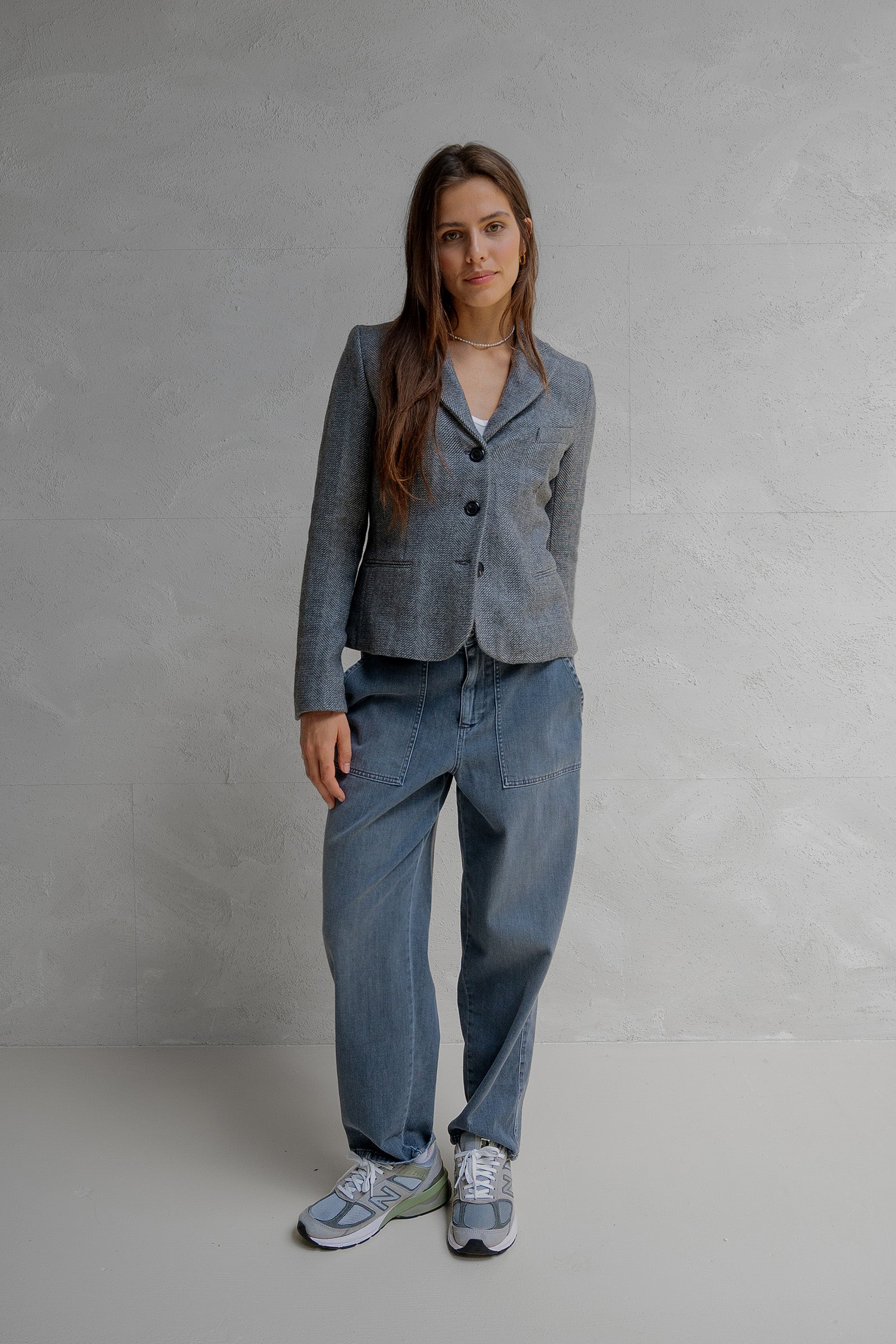 BLAZER (W25N1629) GREY MELANGE