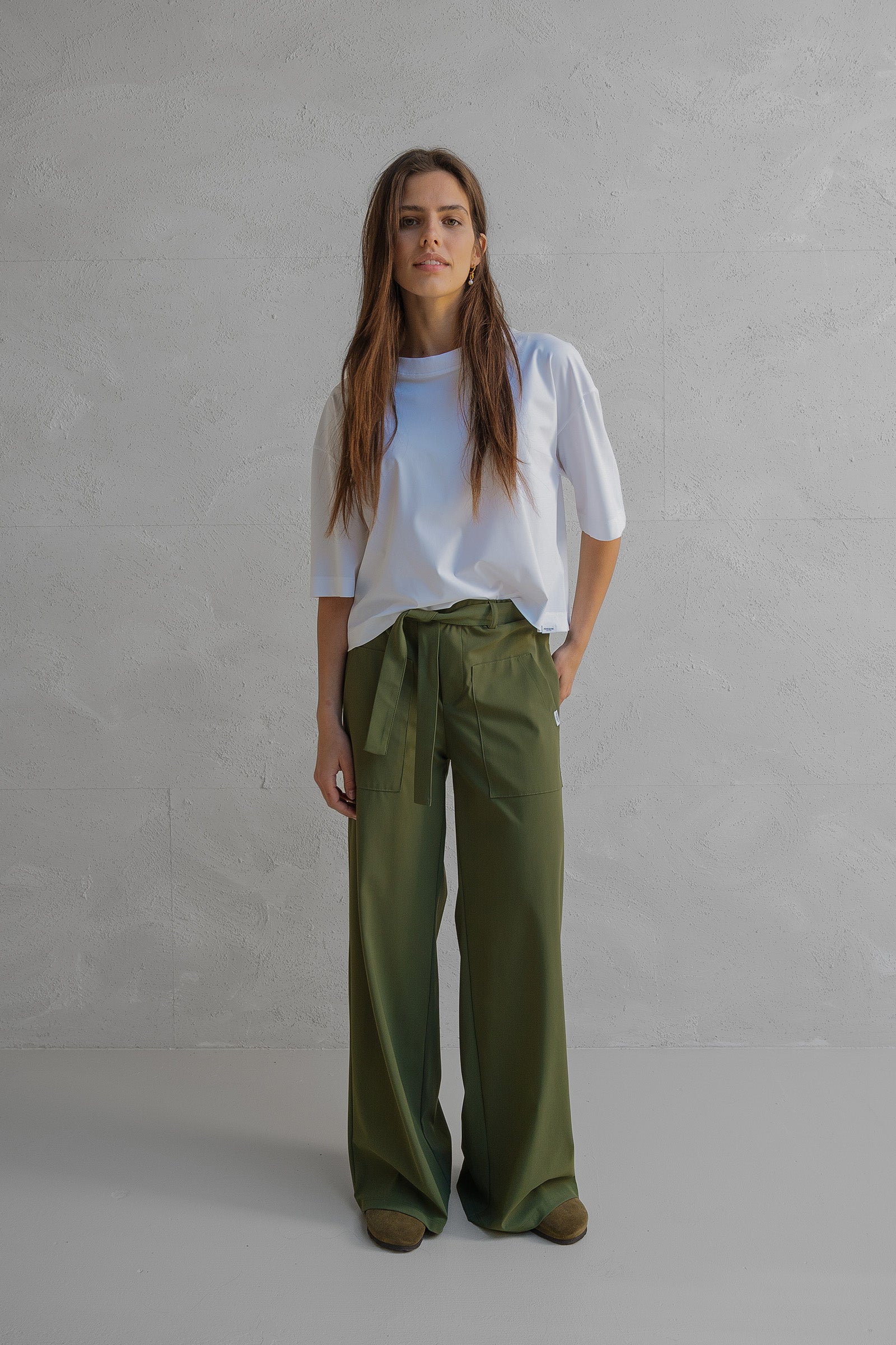 TROUSERS (W25N1638) KHAKI