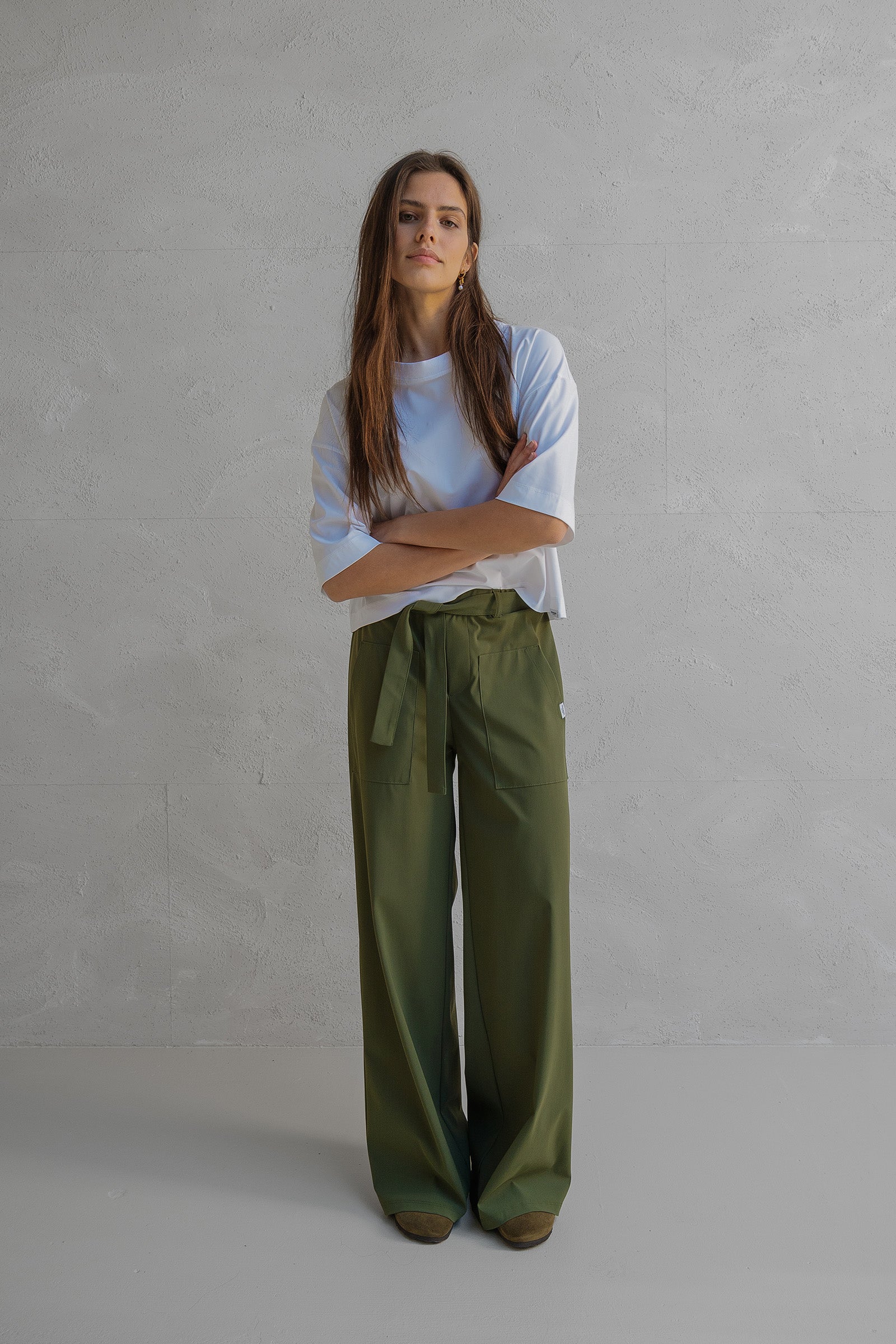 TROUSERS (W25N1638) KHAKI