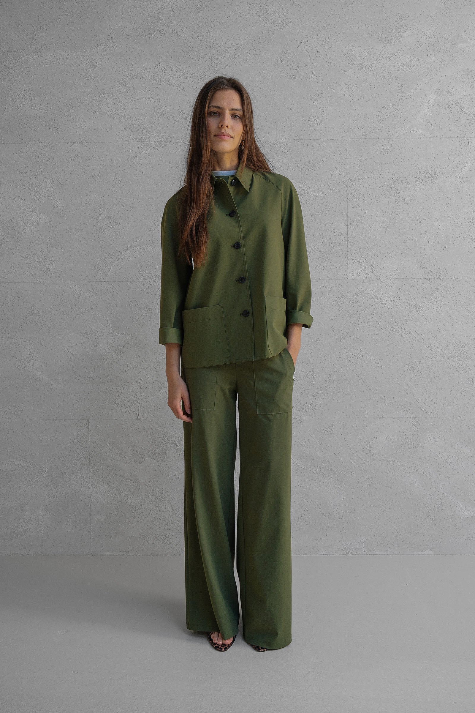 TROUSERS (W25N1638) KHAKI