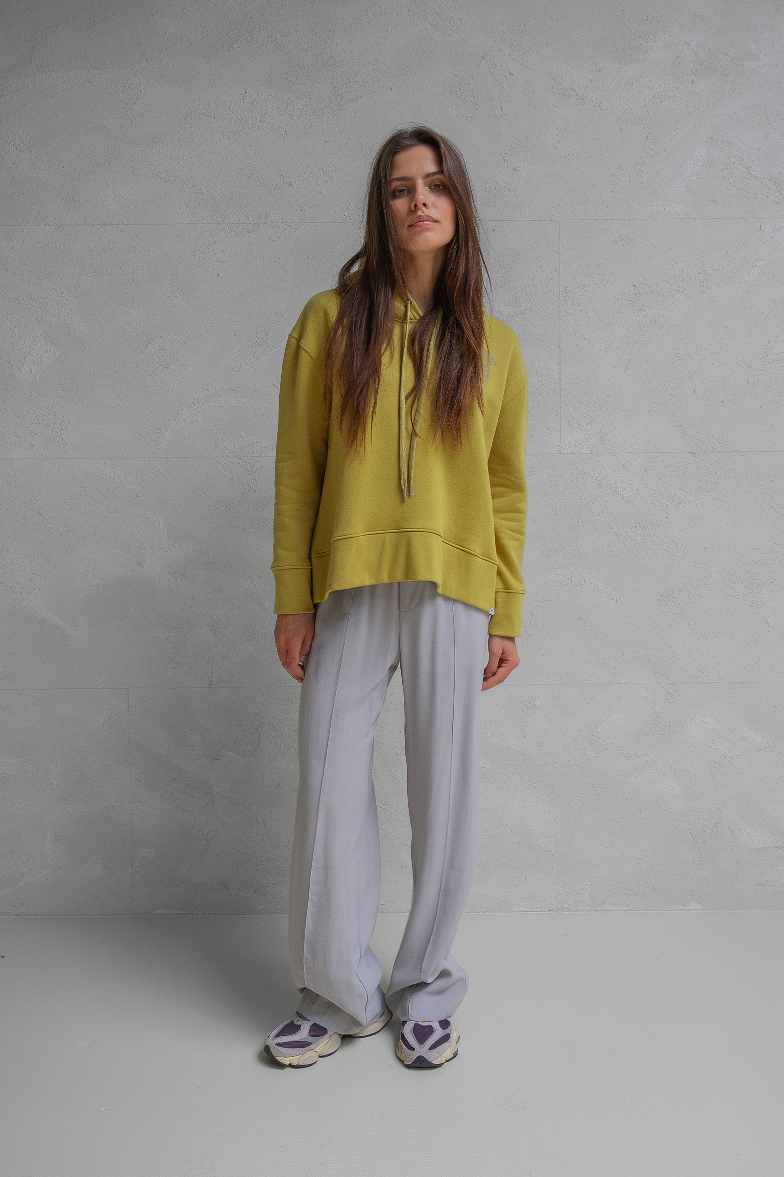 HOODIE PRINT (W25T1186) CURRY - SAND