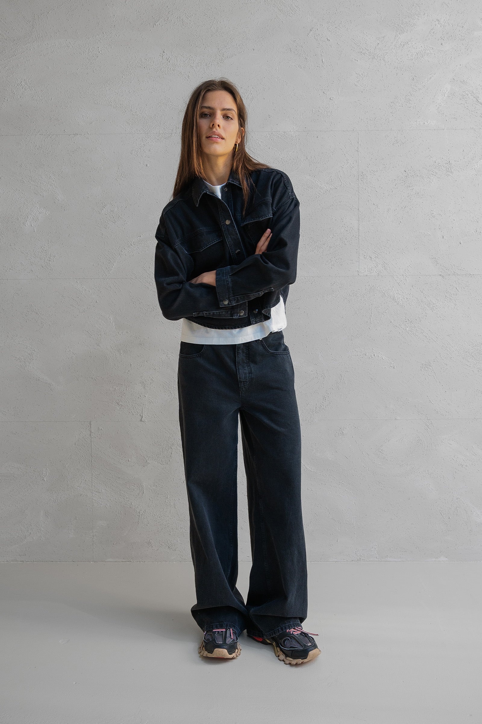 JACKET (W25Z786) BLACK JEANS