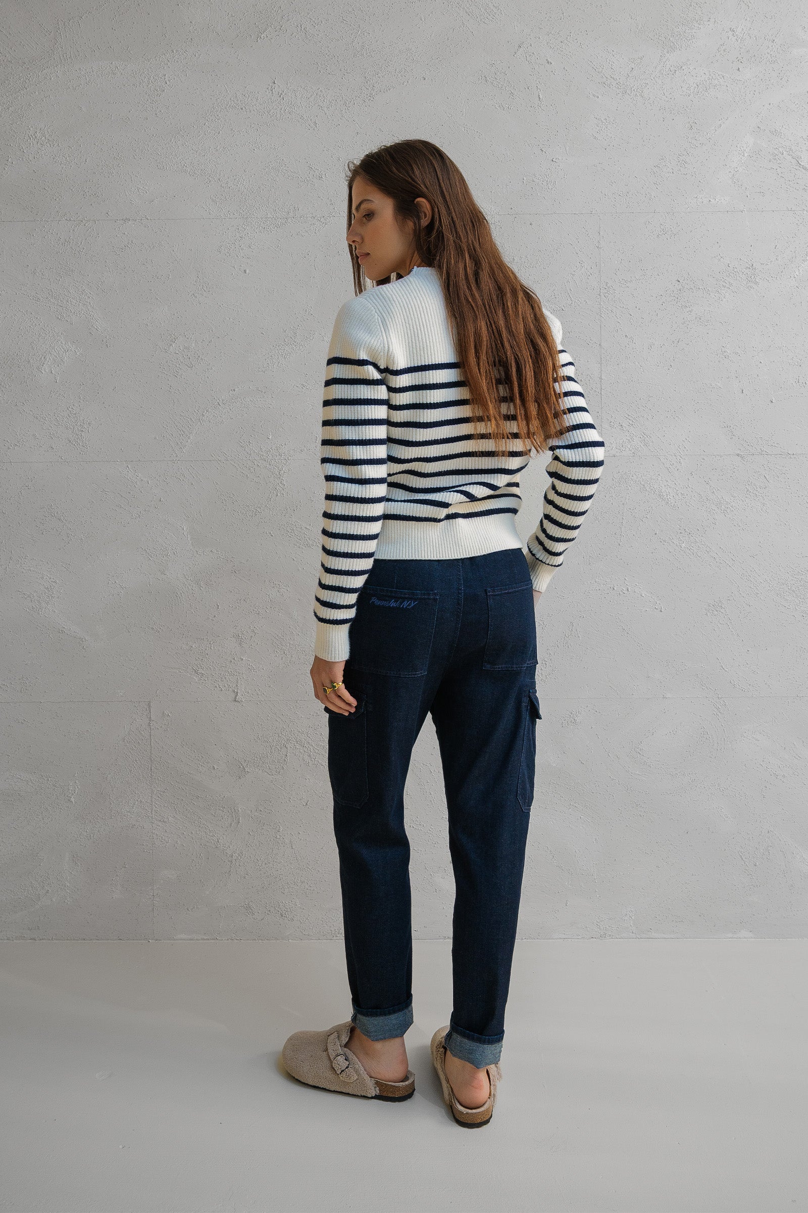 TROUSERS (W25Z783) DARK BLUE JEANS