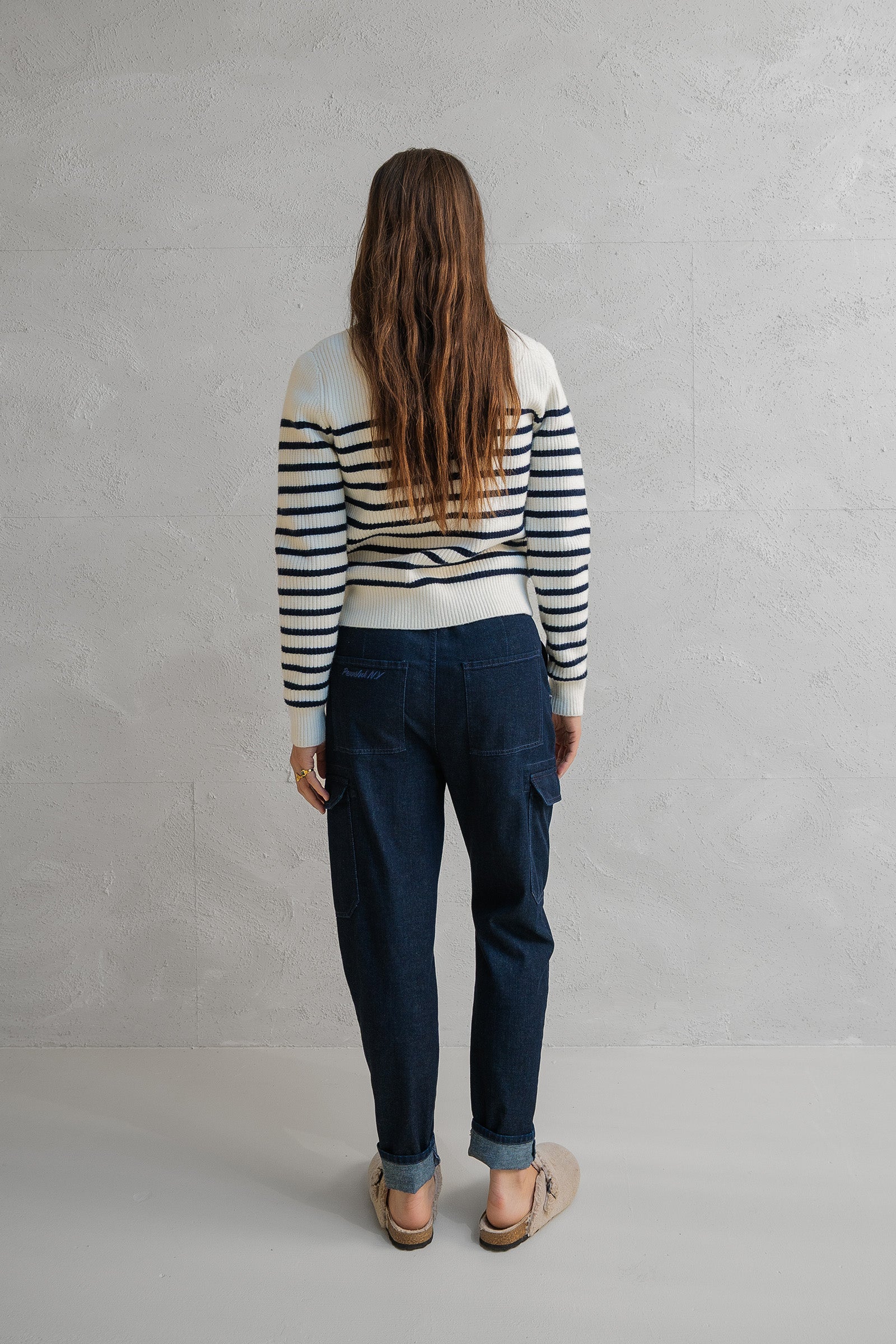 TROUSERS (W25Z783) DARK BLUE JEANS