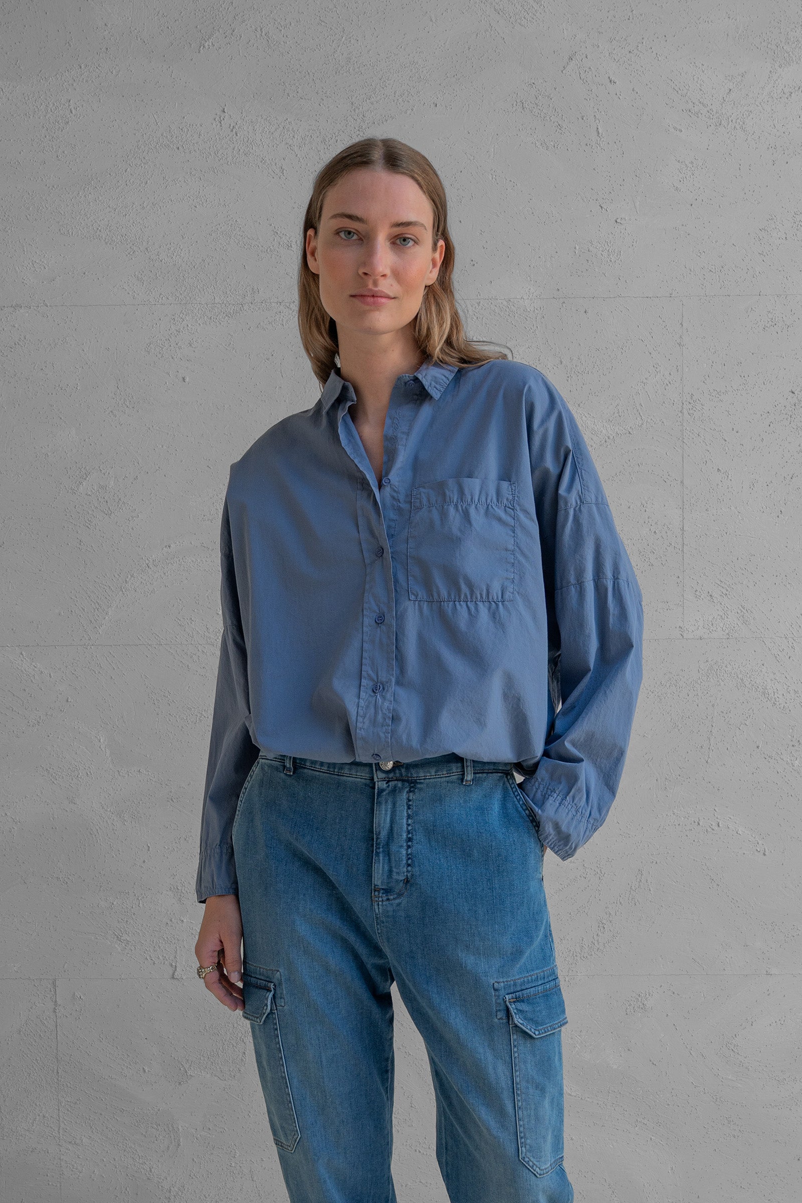 BLOUSE (W25Z800) DENIM