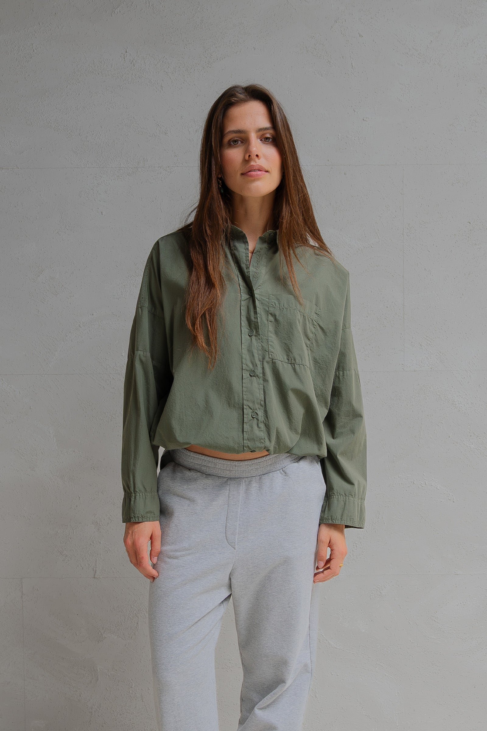 BLOUSE (W25Z800) KHAKI