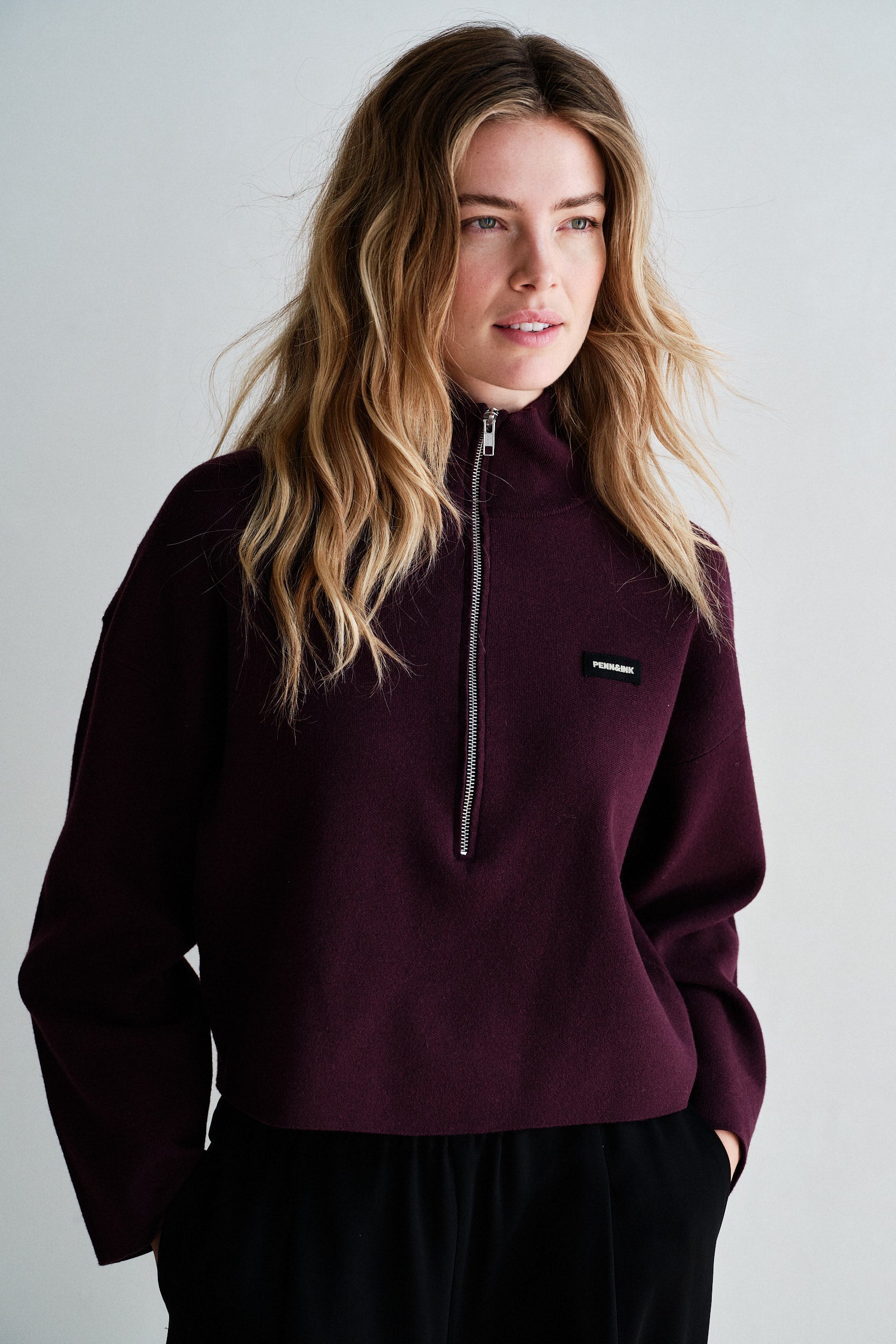 JUMPER (W26B420) AUBERGINE