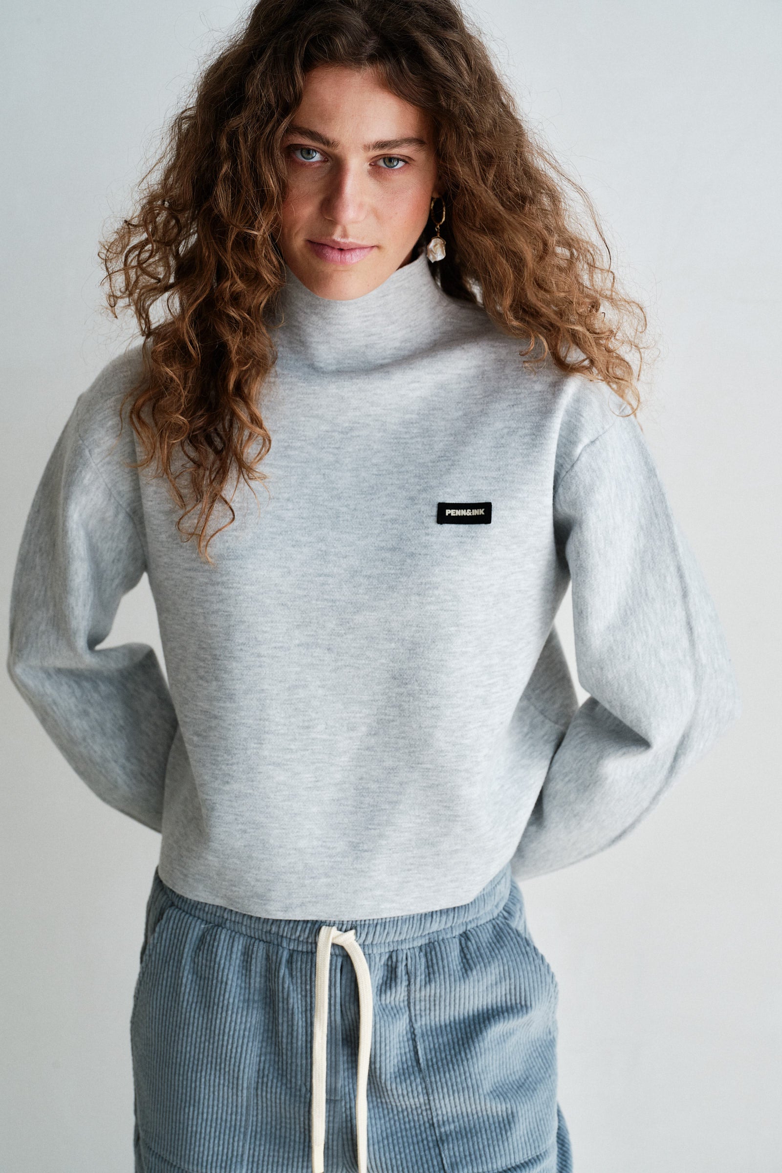 JUMPER (W26B421) GREY MELANGE