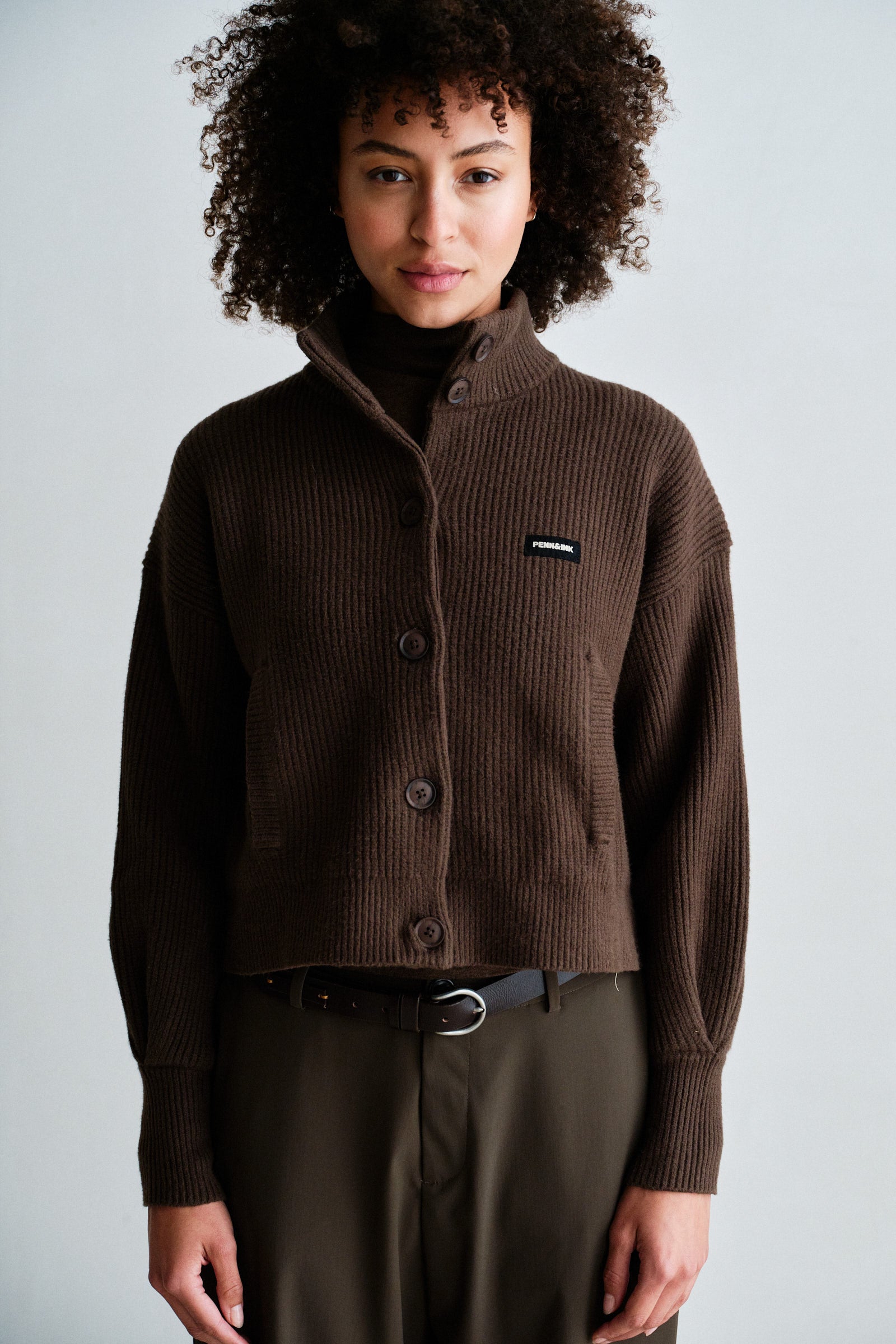 CARDIGAN (W26B427) TABAC