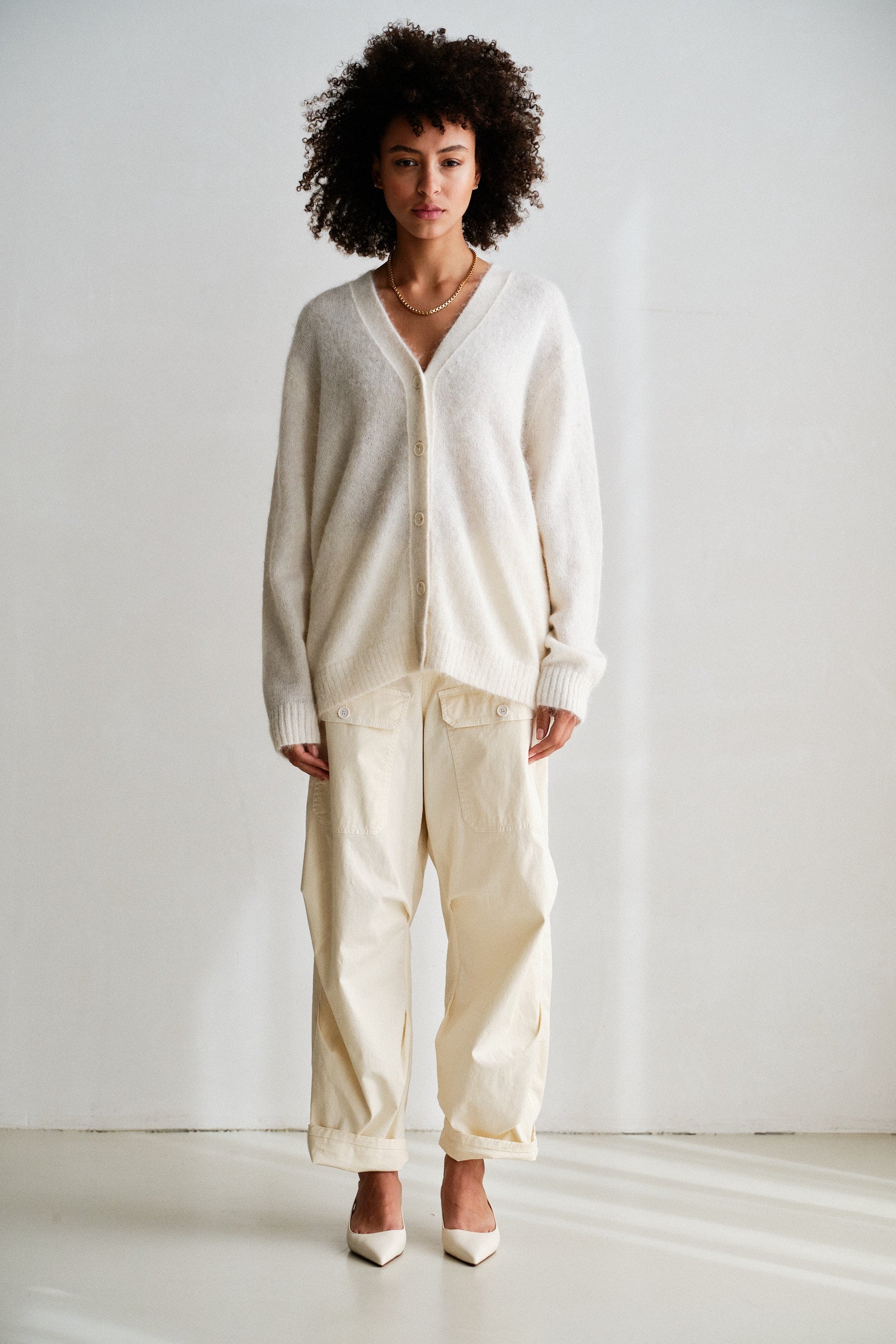 CARDIGAN (W26B429) ECRU