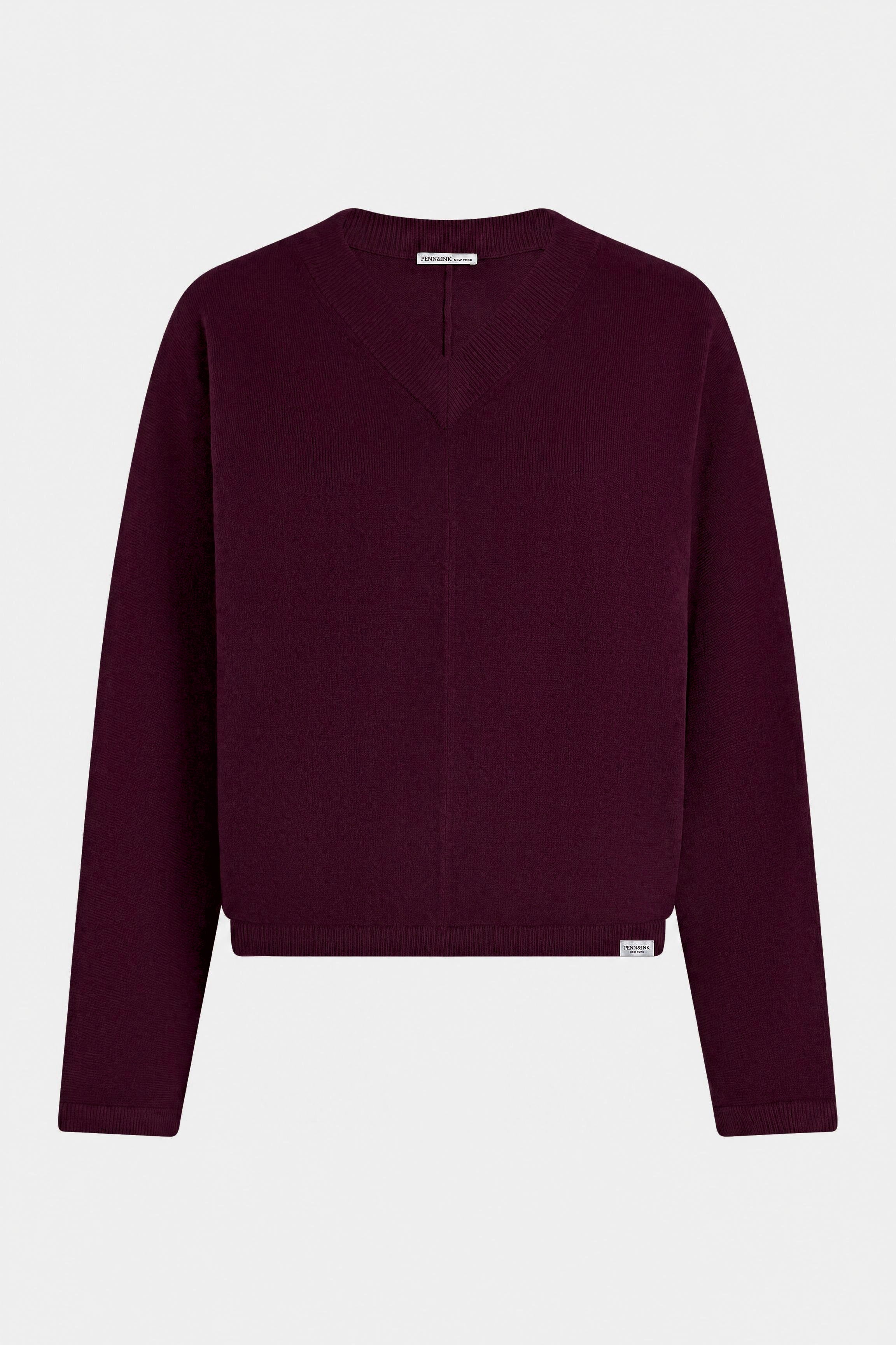 JUMPER (W26B433) AUBERGINE
