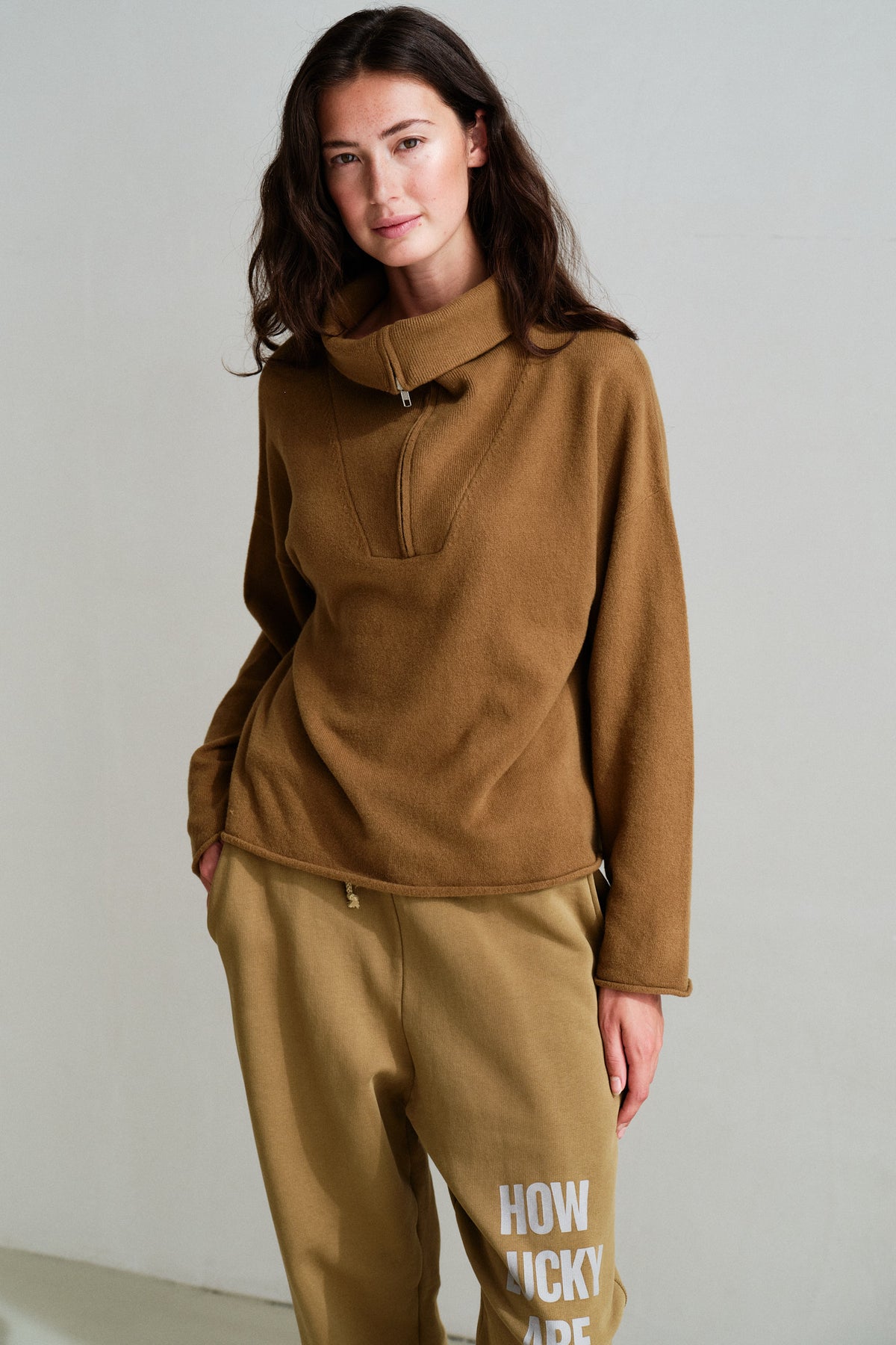 JUMPER (W26B445LTD) BUTTERNUT
