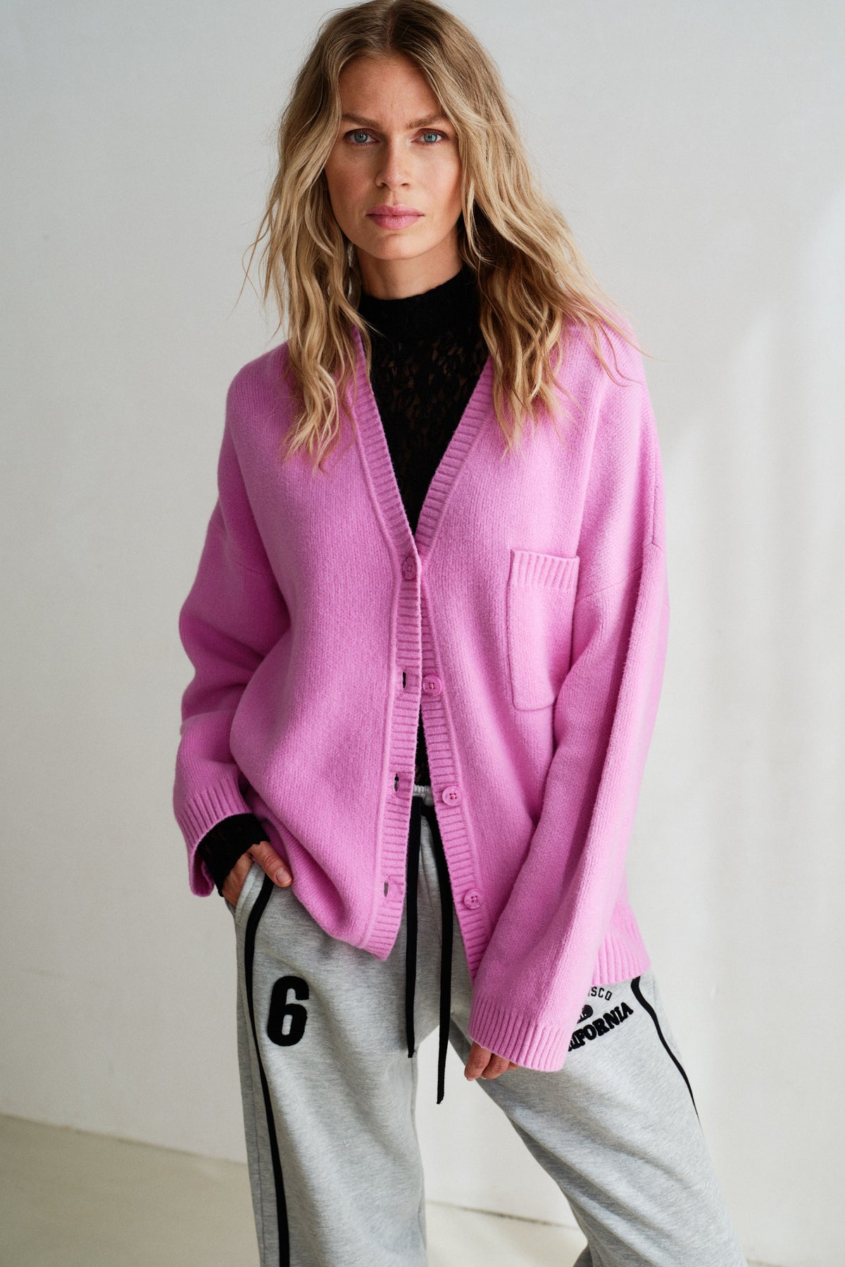 CARDIGAN (W26B450LTD) CYCLAMEN