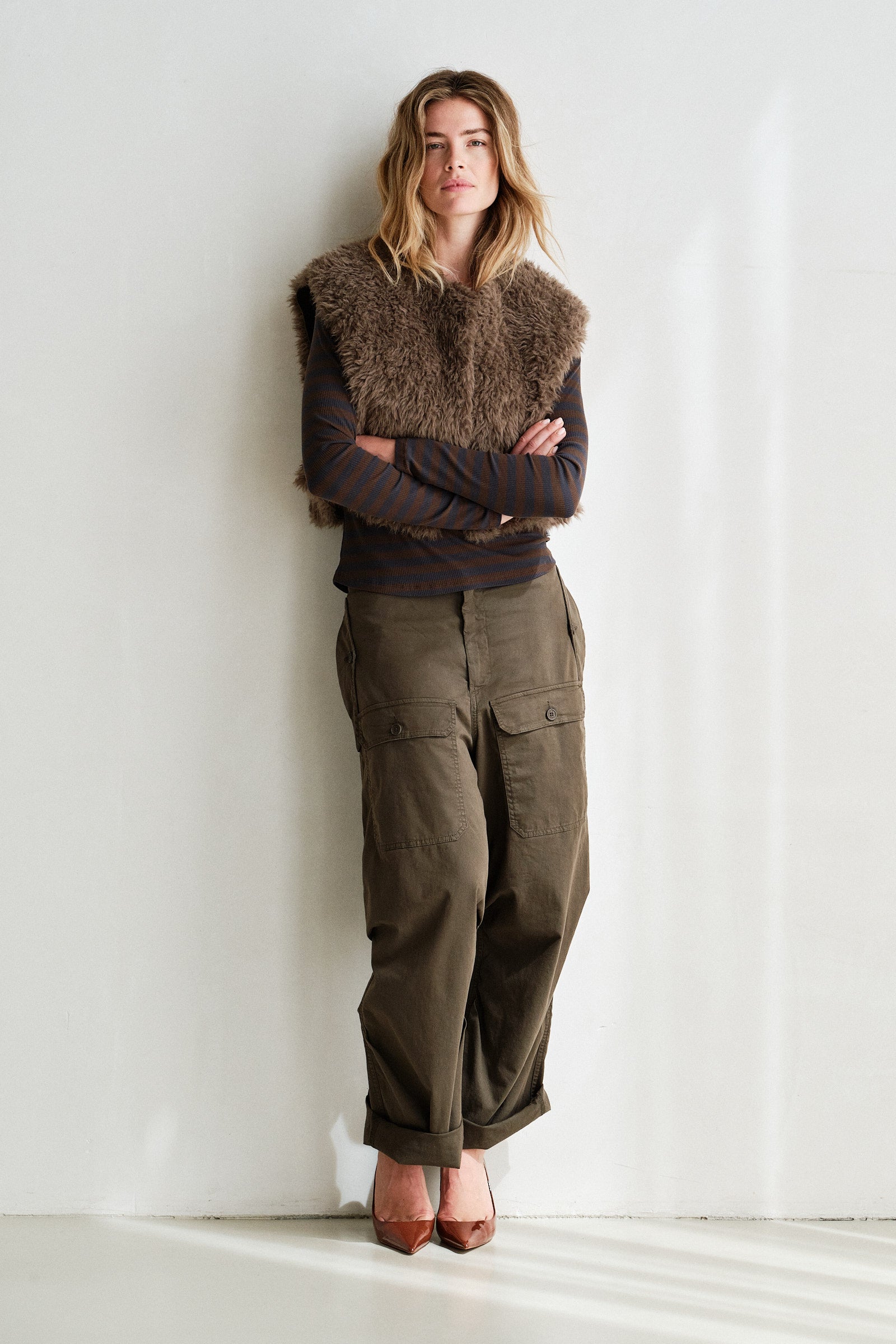 REVERSIBLE WAISTCOAT (W26C383) TABAC