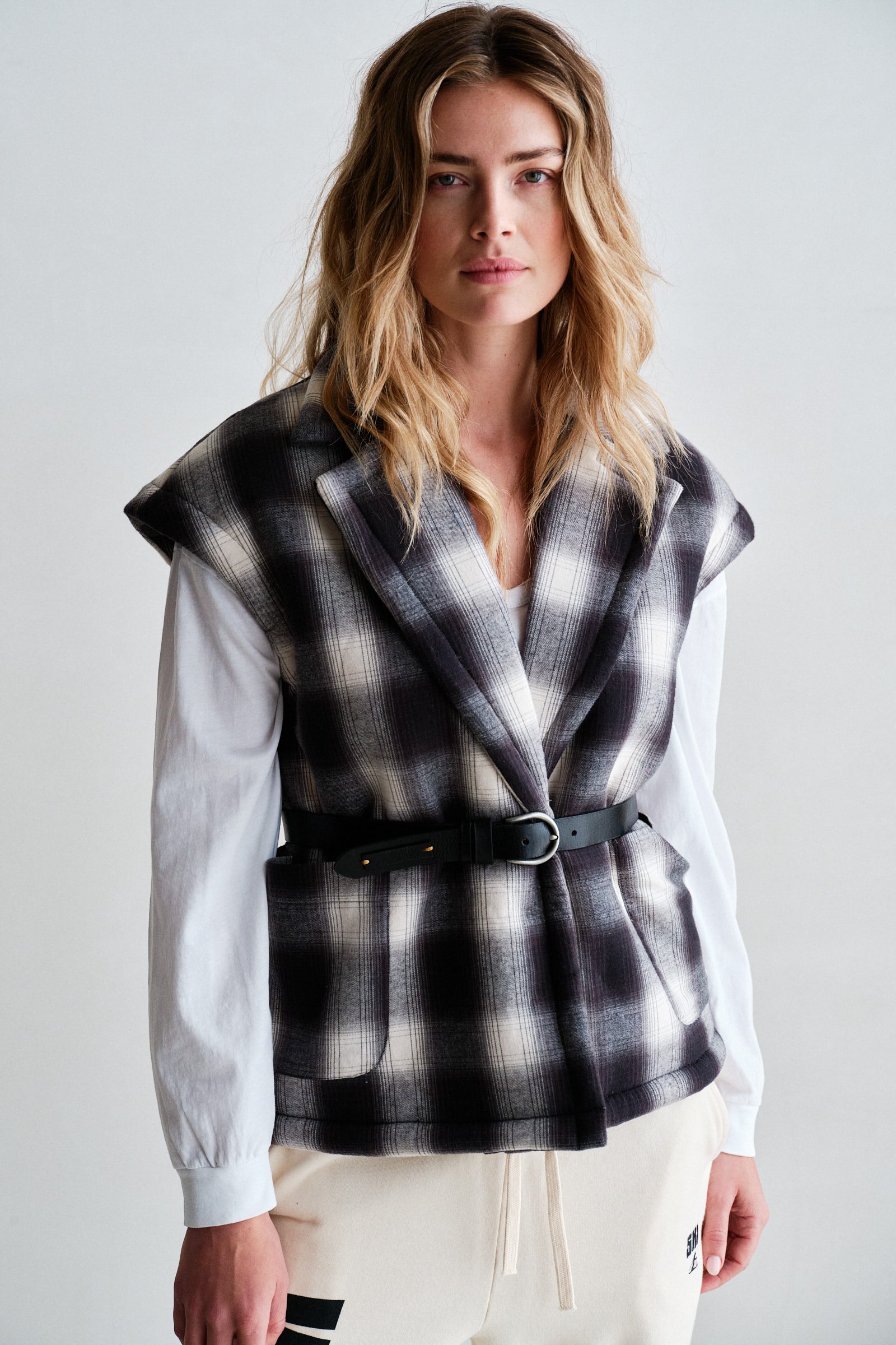 WAISTCOAT (W26C390) GREY CHECK