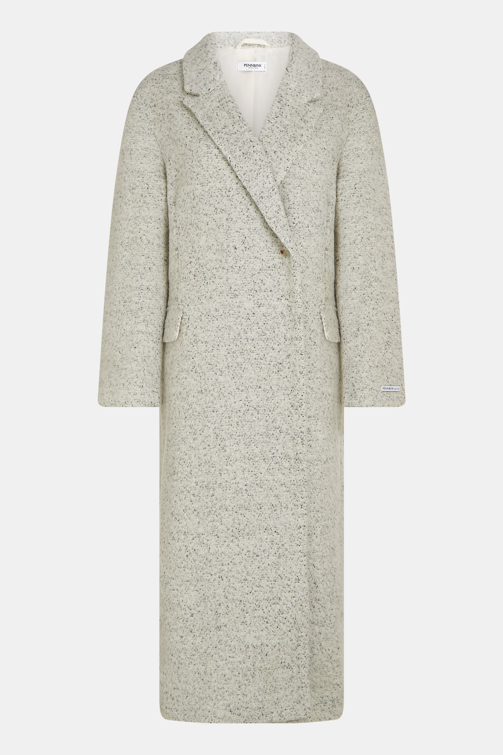 COAT (W26C391) ECRU MELANGE