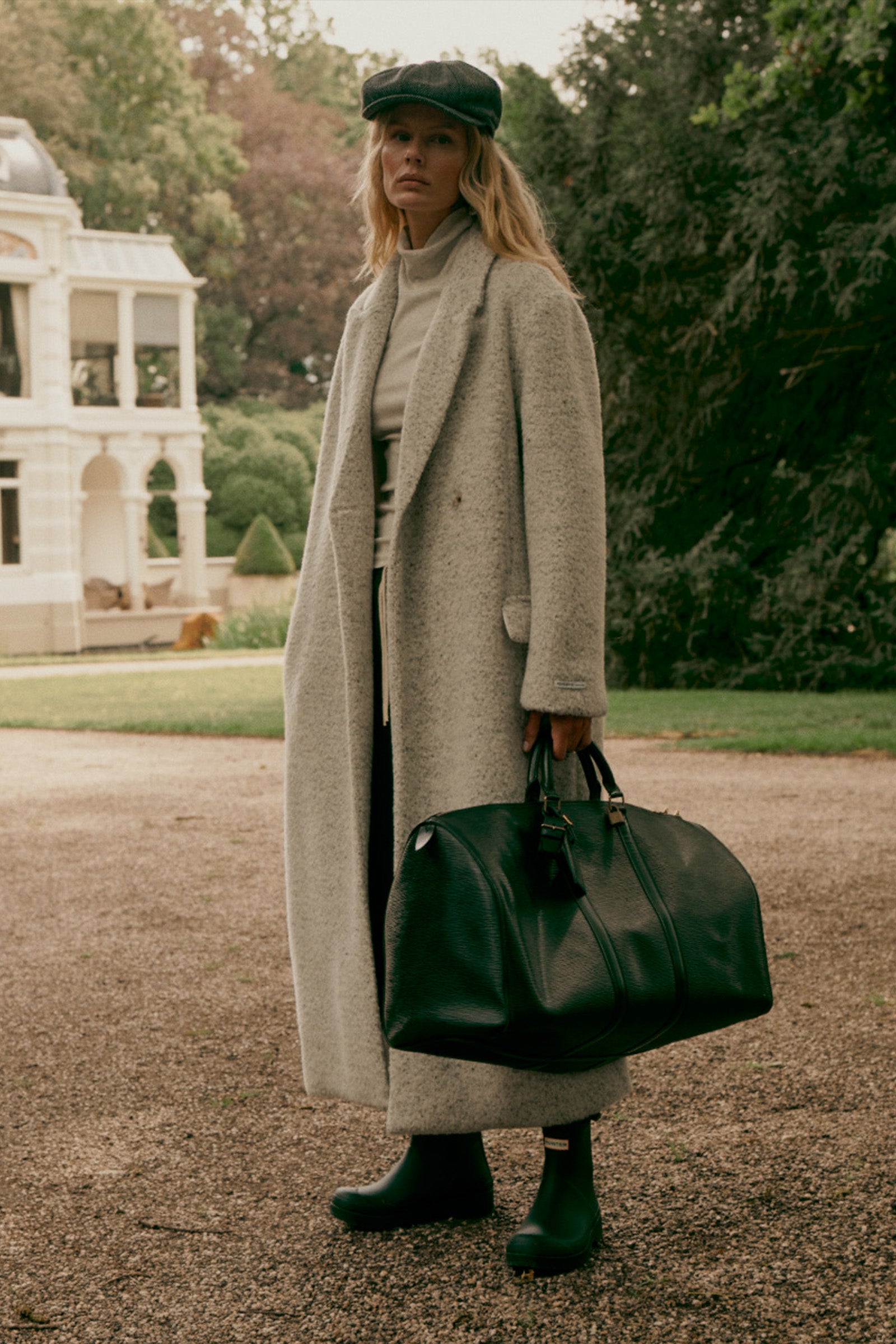 COAT (W26C391) ECRU MELANGE