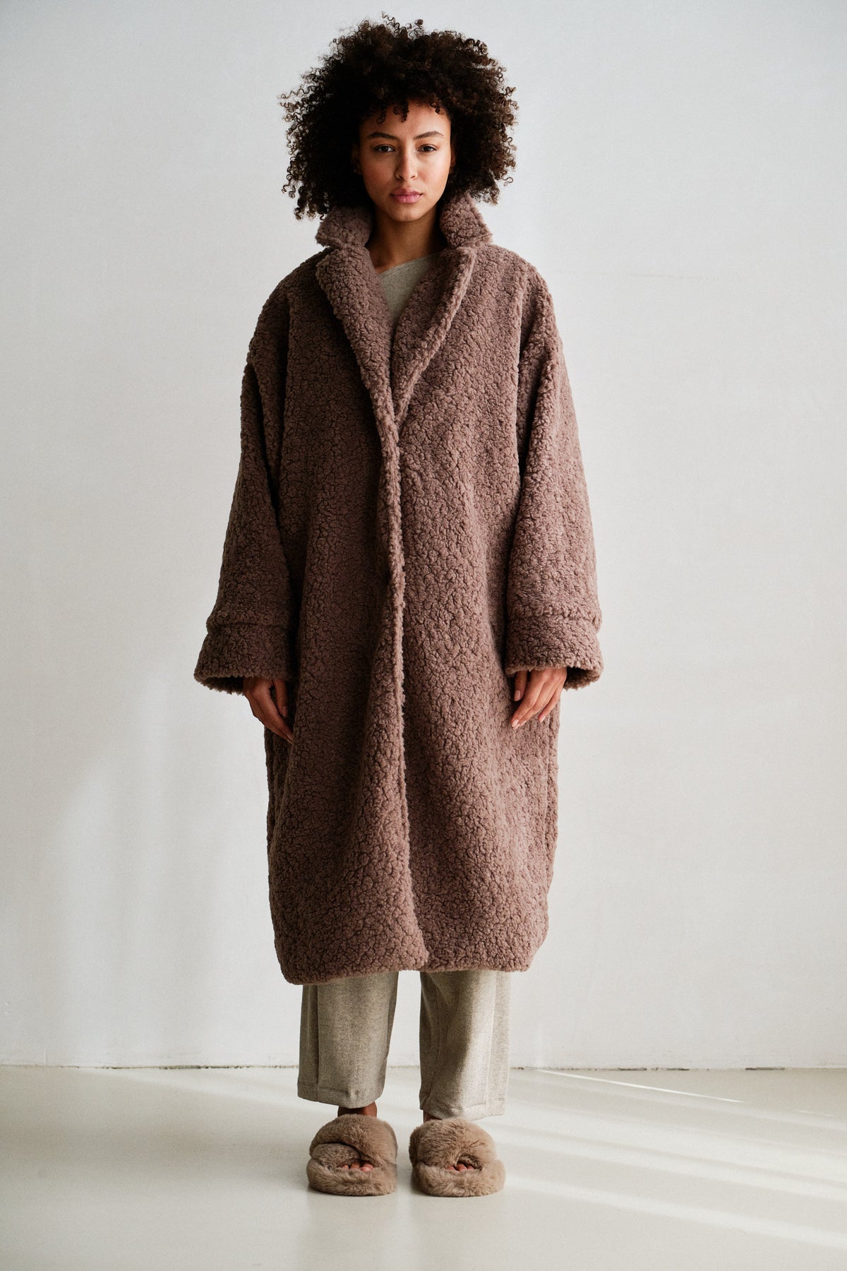 COAT (W26C392) TABAC