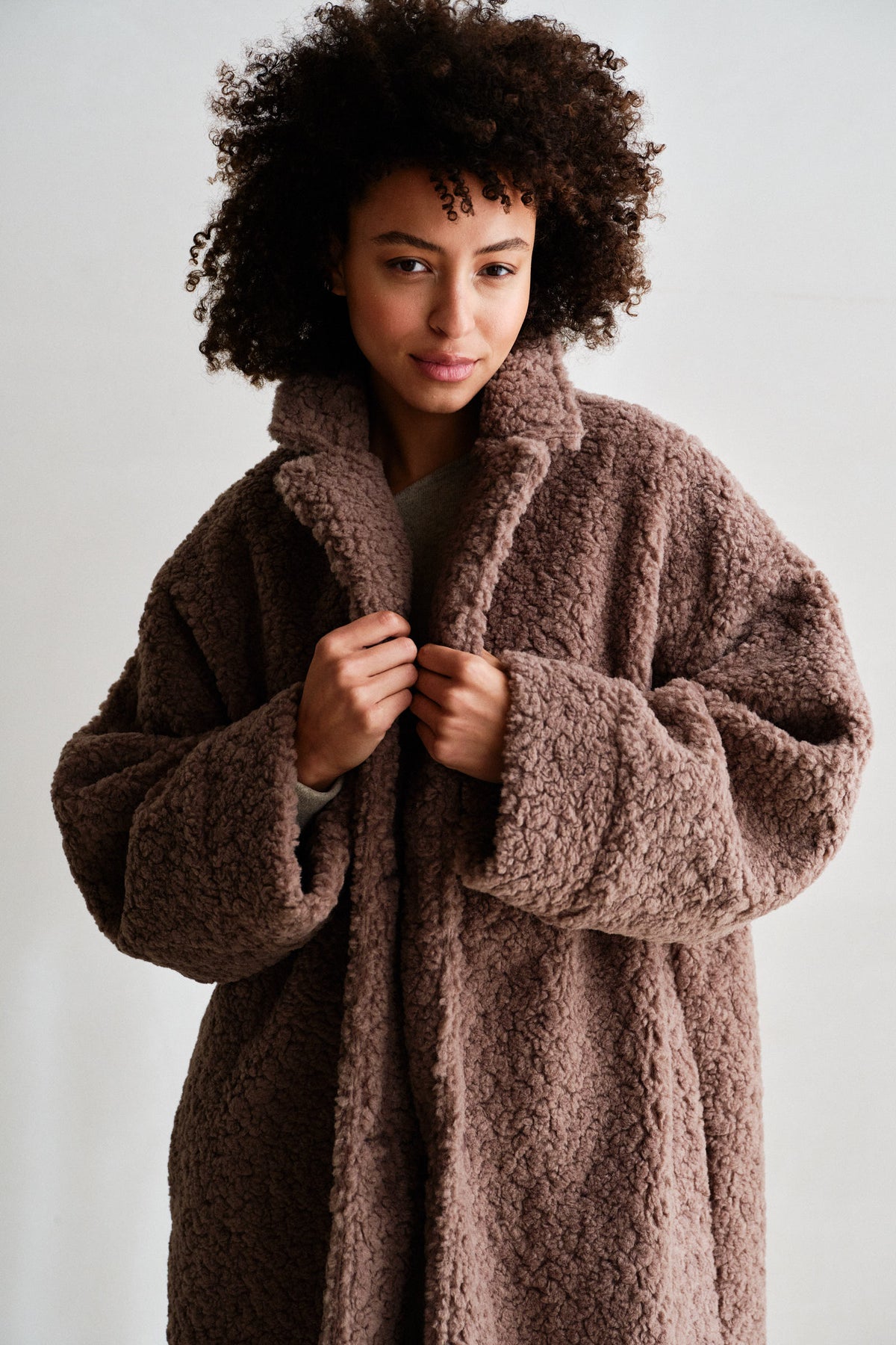 COAT (W26C392) TABAC
