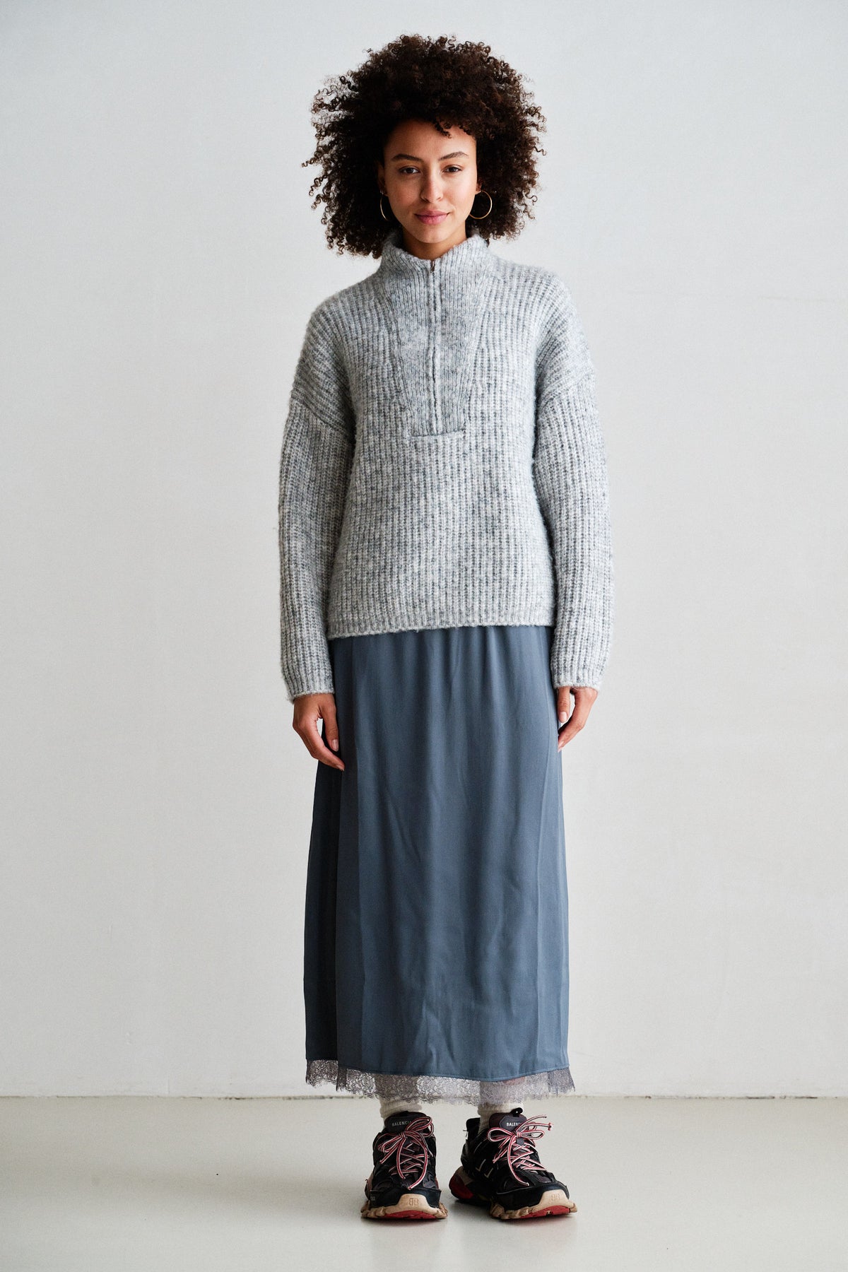 JUMPER (W26C395) GREY MELANGE