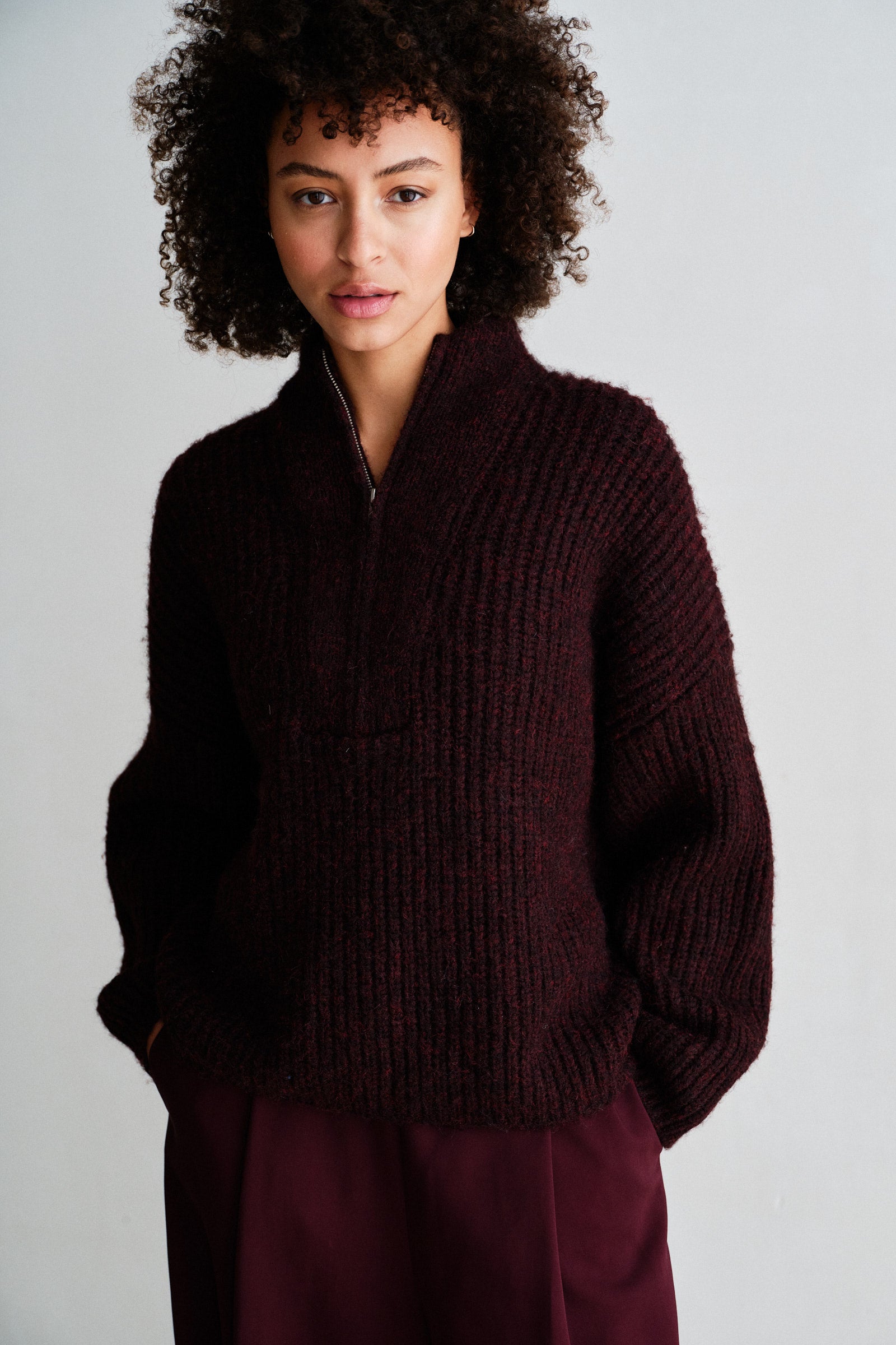 JUMPER (W26C395) AUBERGINE