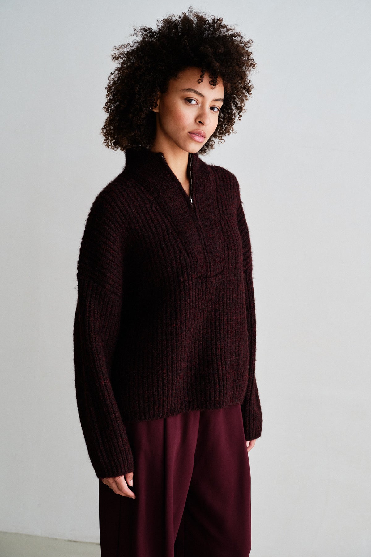 JUMPER (W26C395) AUBERGINE
