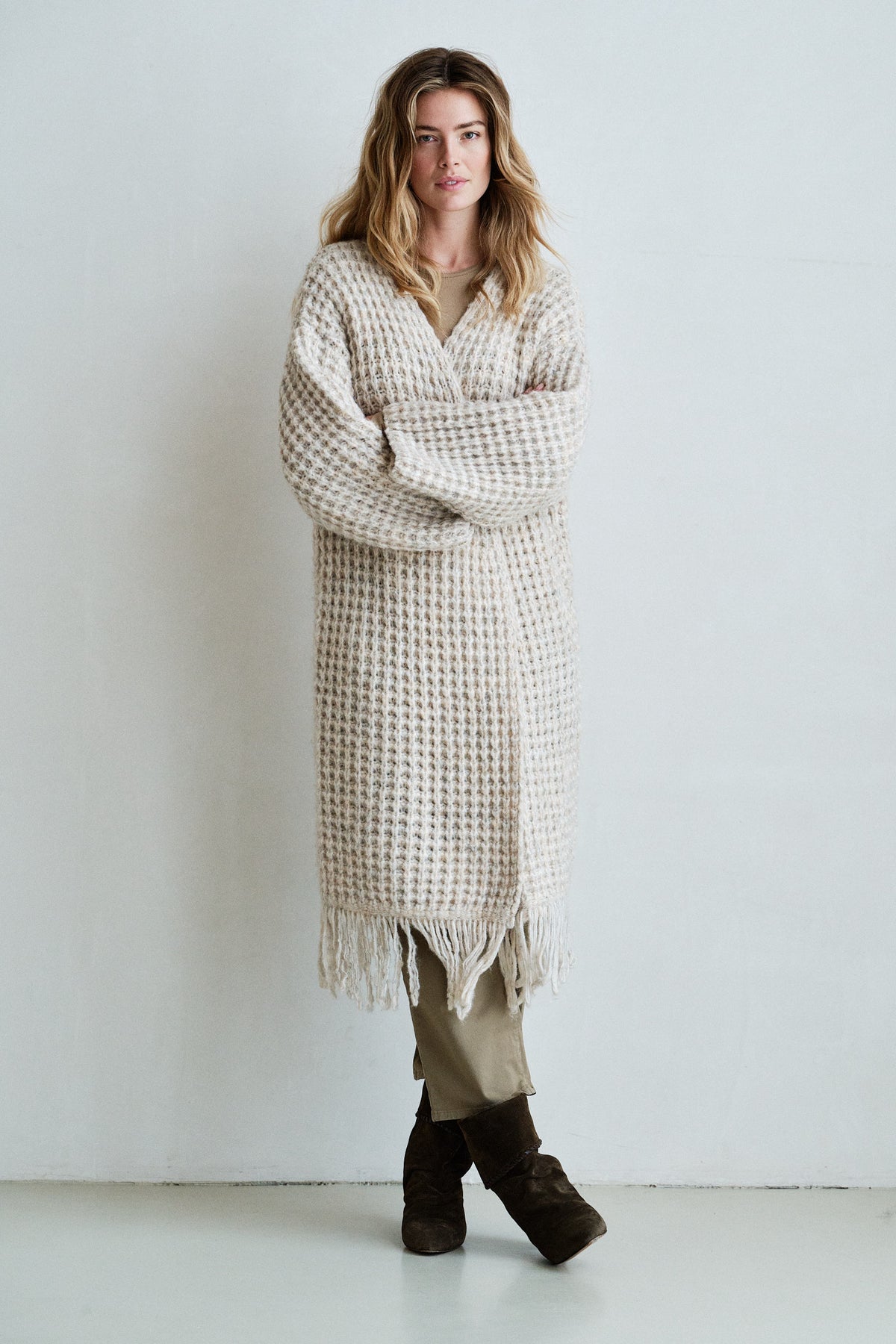 CARDIGAN (W26C397) NATUREL MELANGE