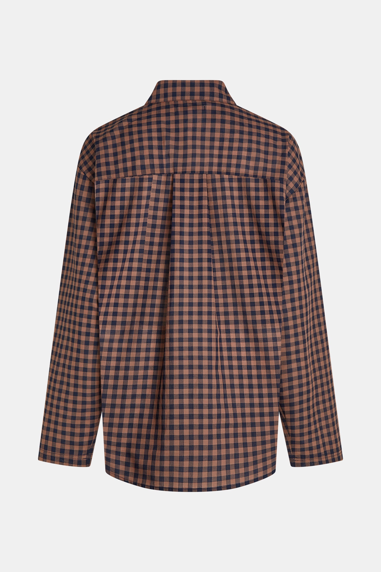 BLOUSE (W26C410) BROWN CHECK