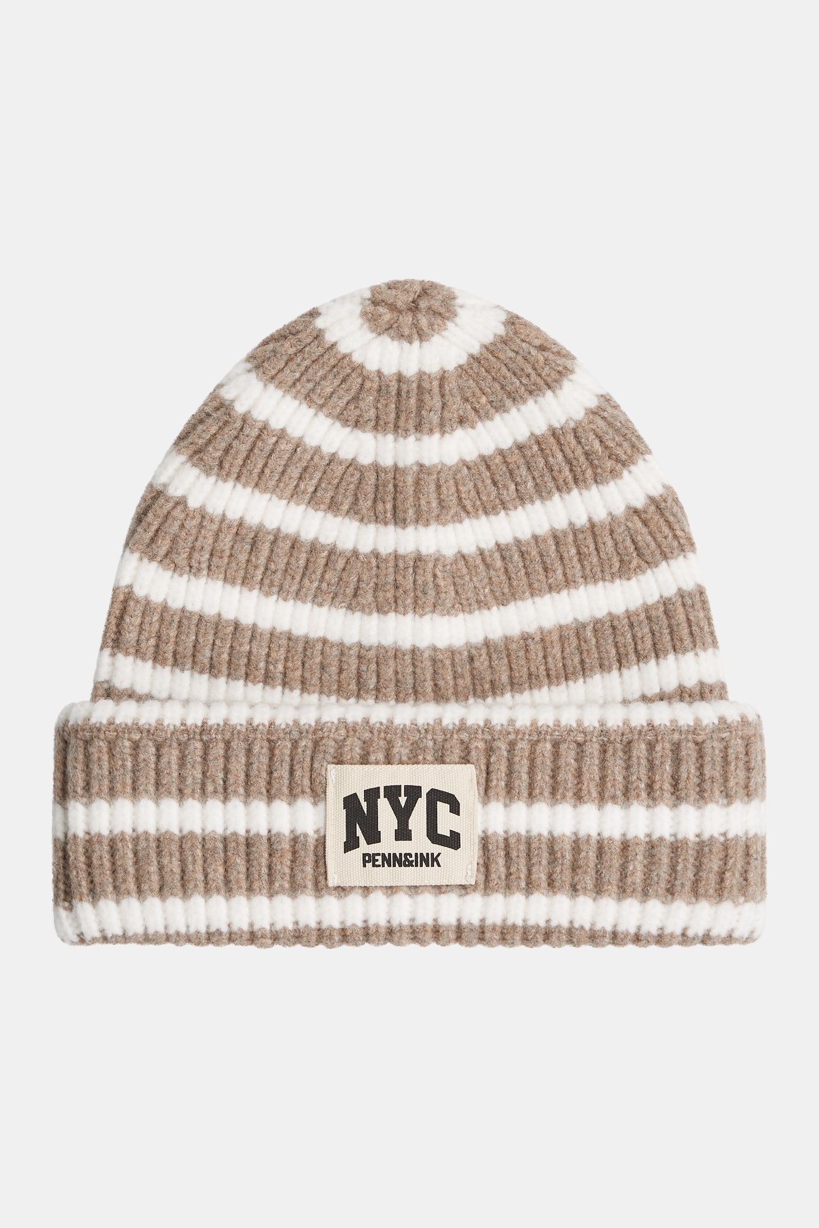 HAT (W26C417) BROWN - ECRU