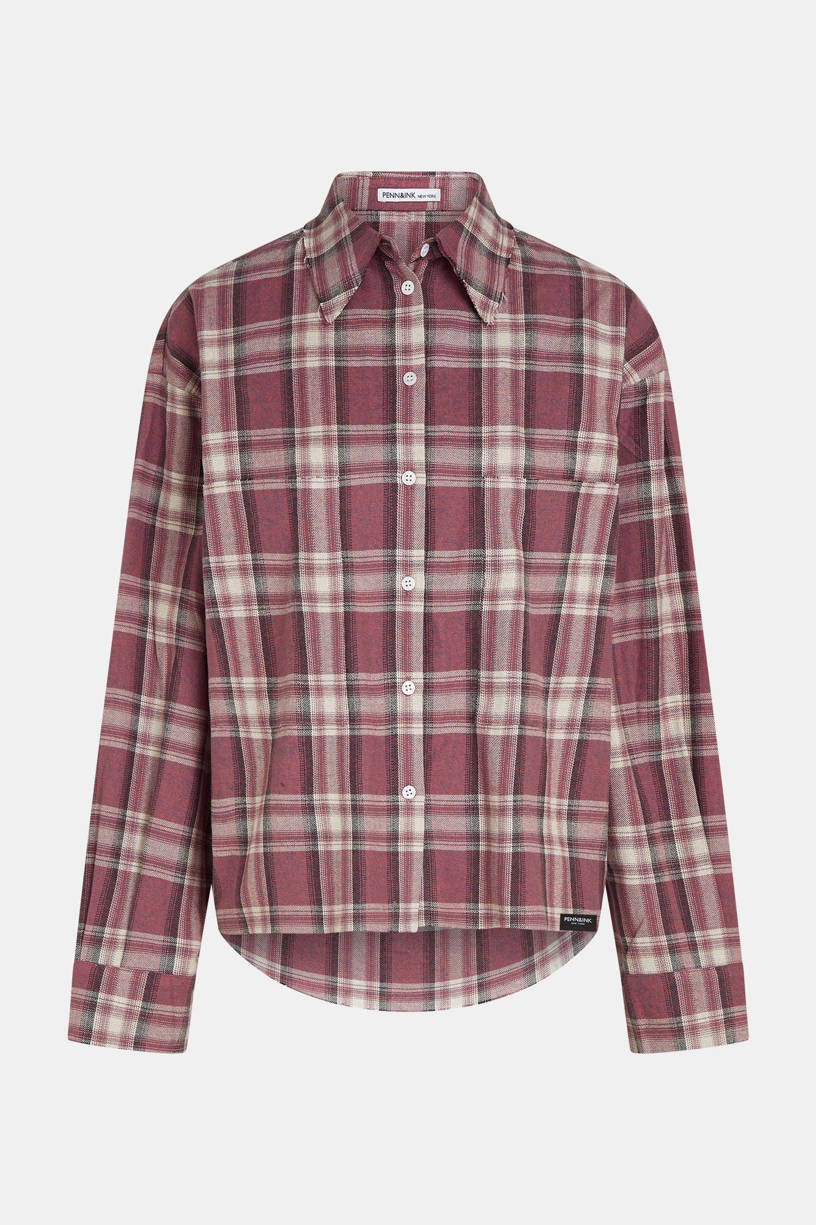 BLOUSE (W26C421) RED CHECK