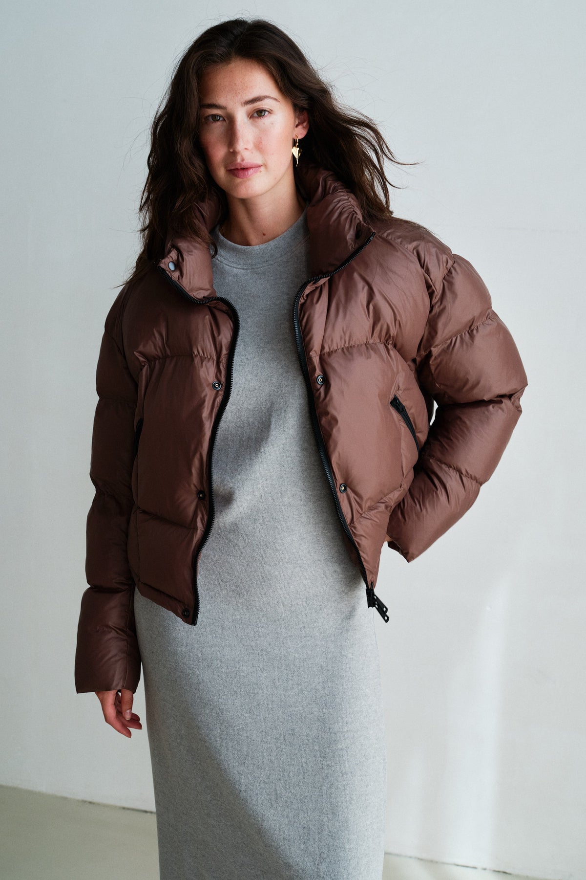 COAT (W26C438LTD) BROWN