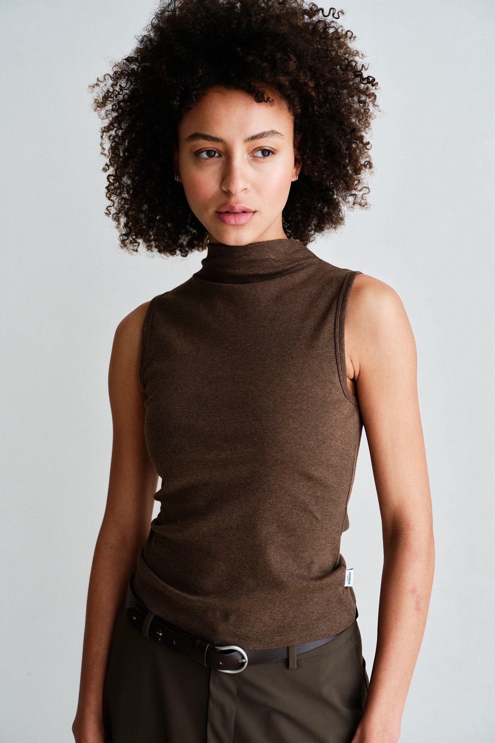 TOP (W26F1918) TABAC MELANGE