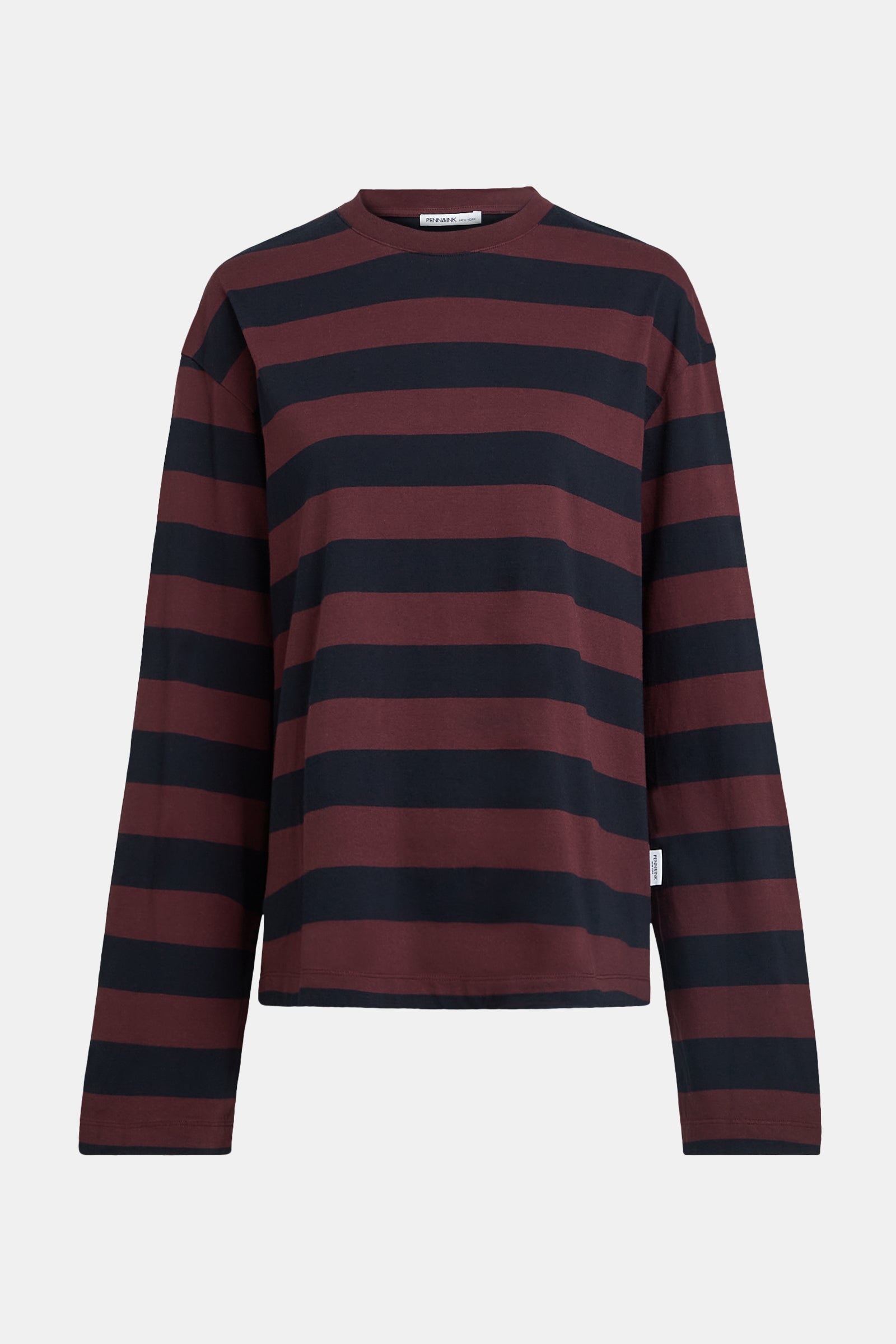 LONGSLEEVE (W26F1919) AUBERGINE - NAVY