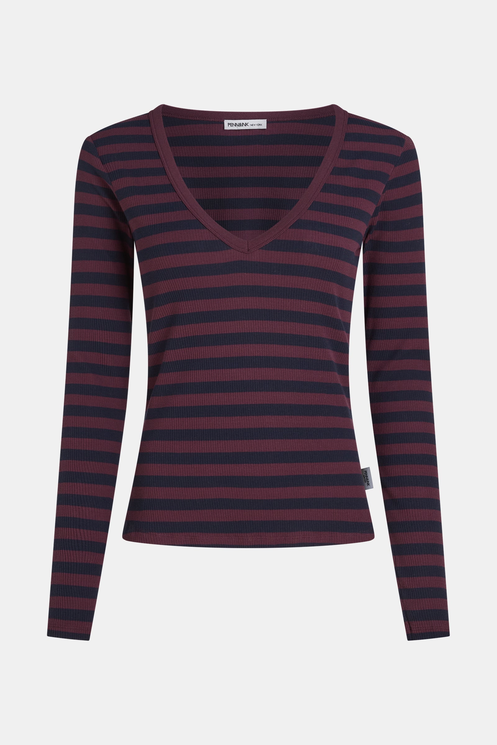 LONGSLEEVE (W26F1923) AUBERGINE - NAVY