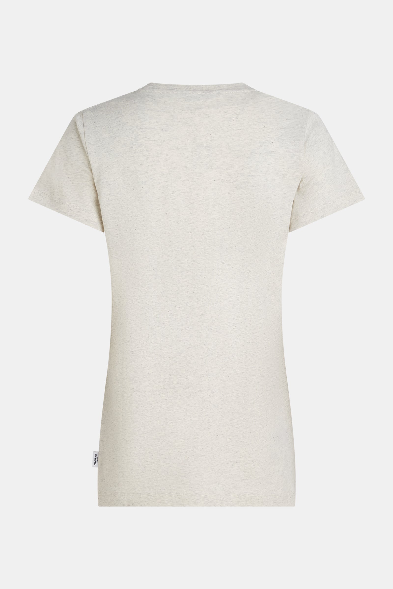 T-SHIRT (W26F1924) ECRU MELANGE - AUBERGINE