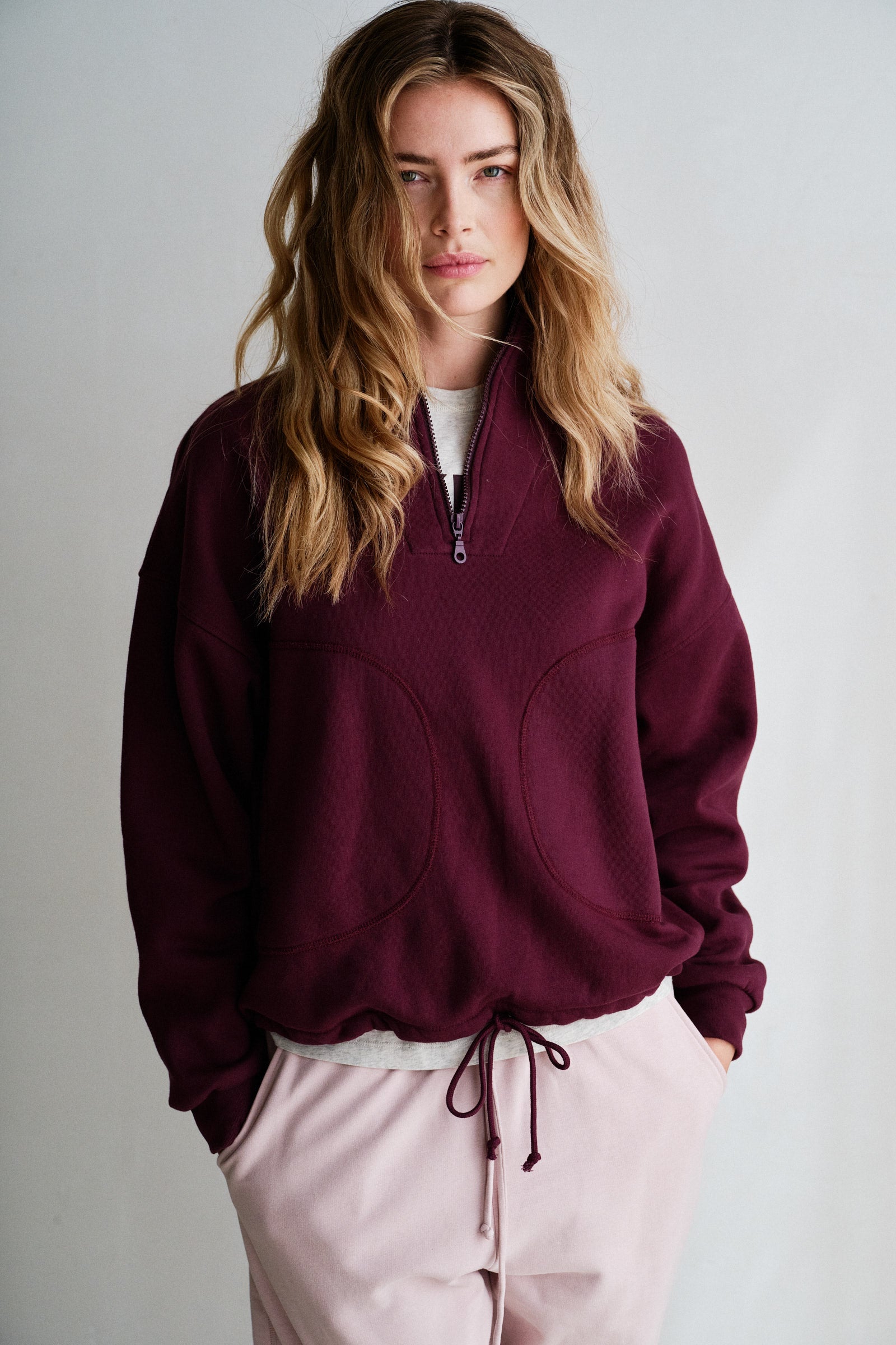 SWEATER (W26F1925) AUBERGINE