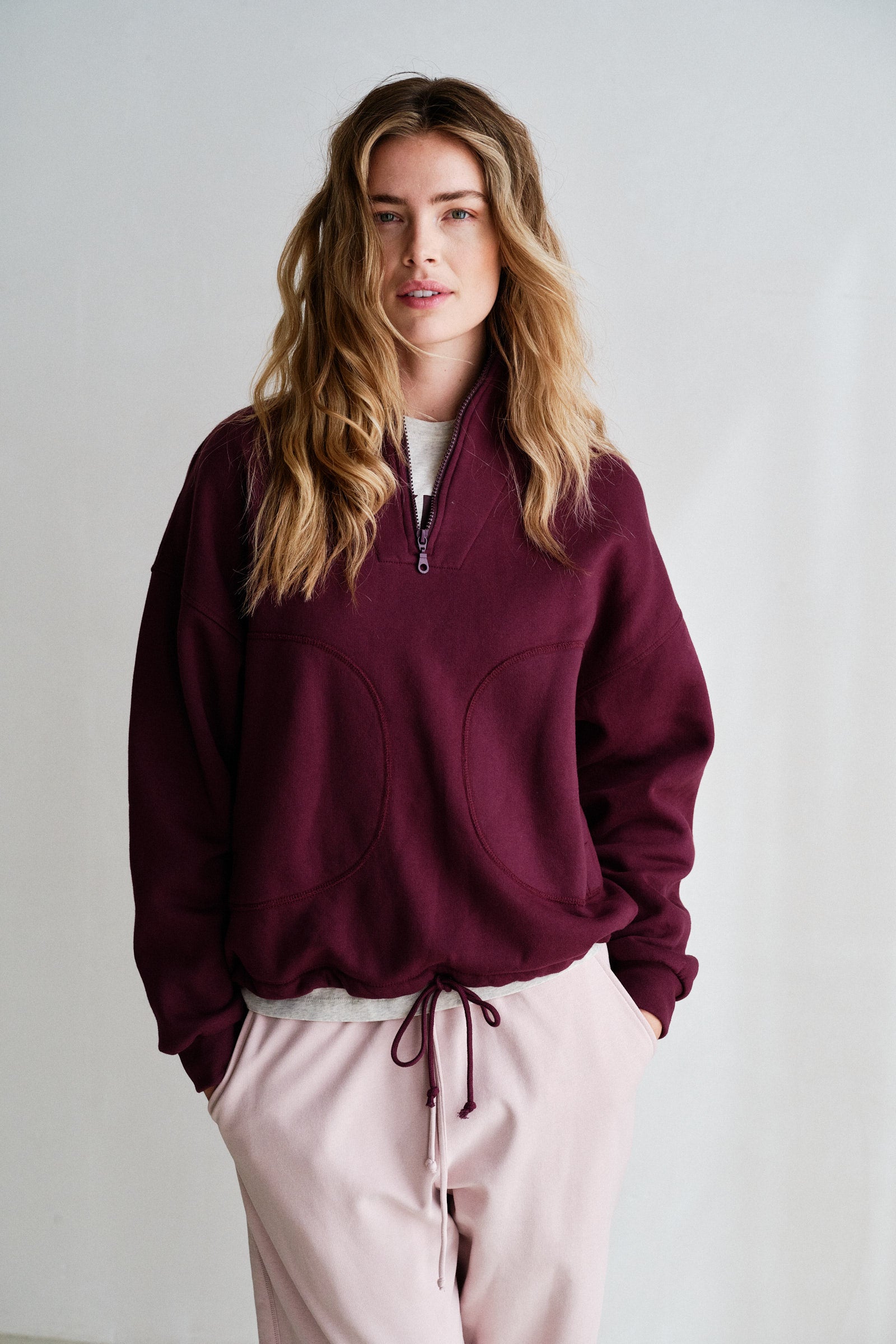 SWEATER (W26F1925) AUBERGINE