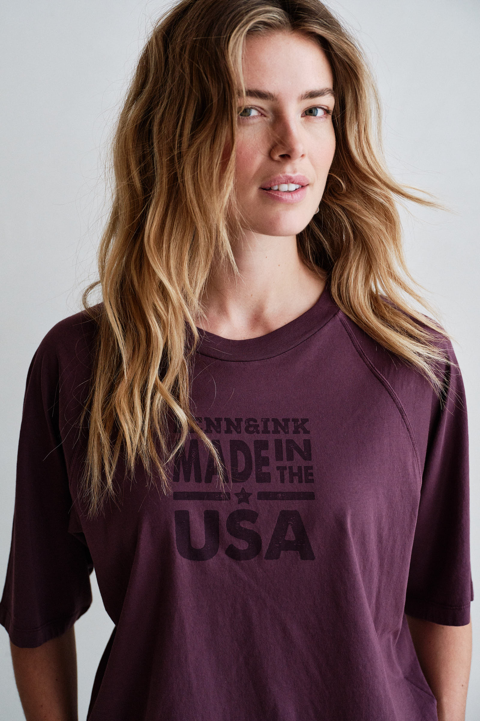 T-SHIRT (W26F1929) AUBERGINE