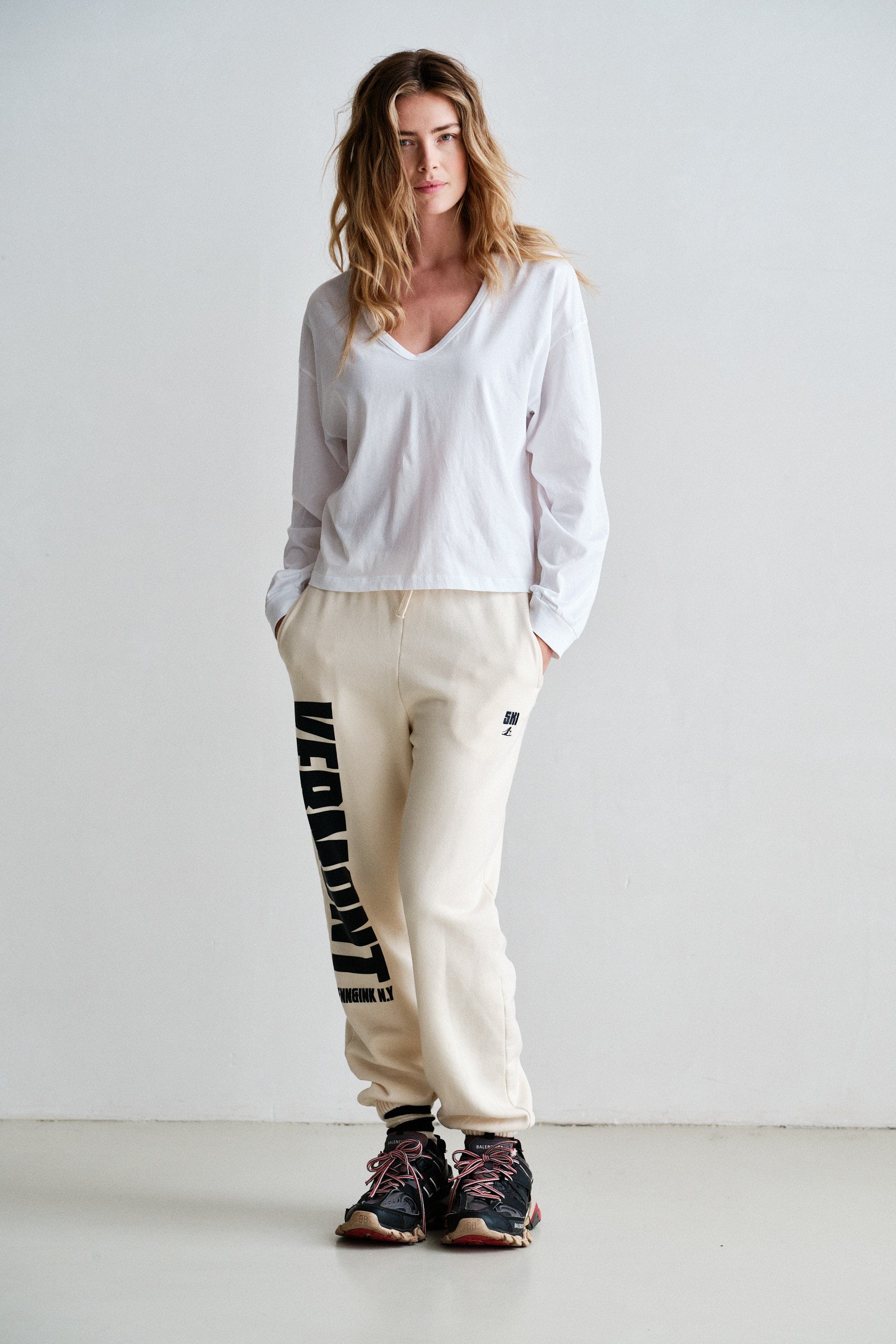 TROUSERS (W26F1932) ECRU - ANTRA